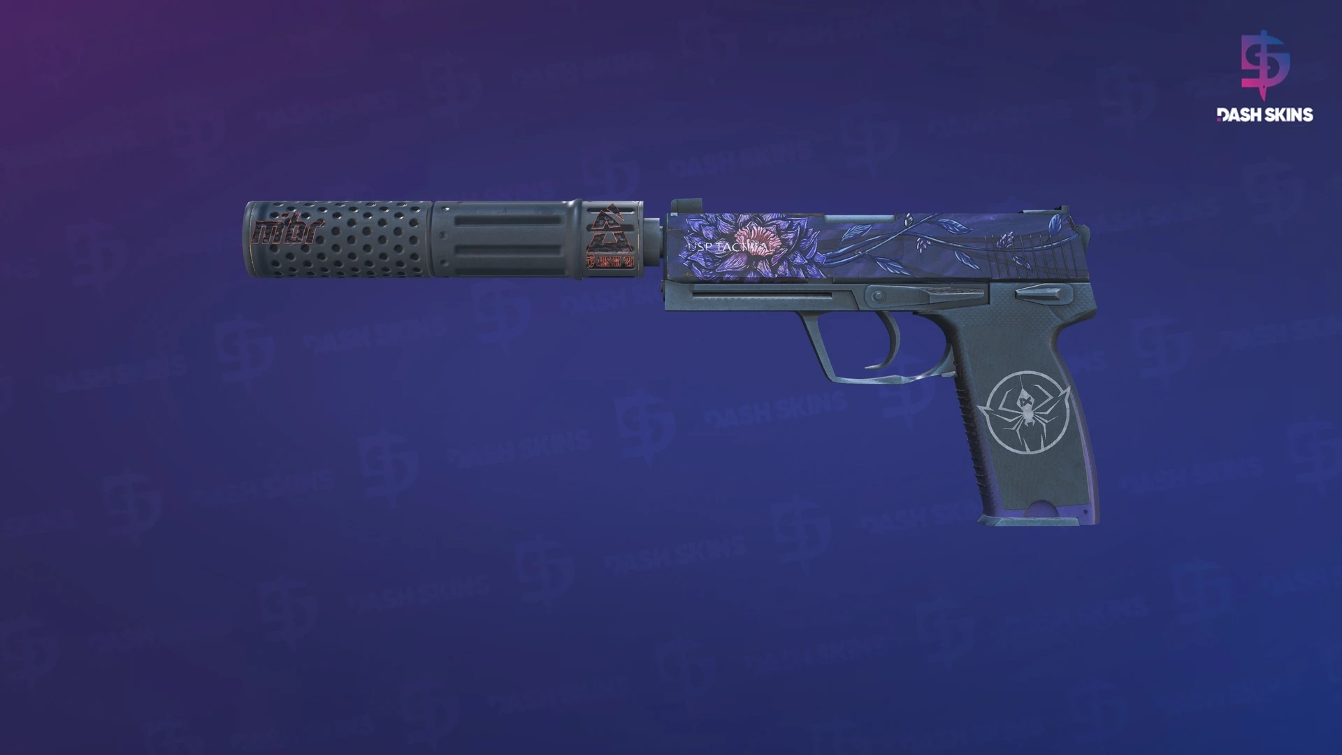 USP-S | Black Lotus (Well-Worn) Screenshot Playside
