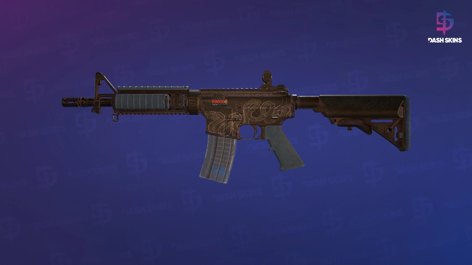 StatTrak™ M4A4 | Etch Lord (Battle-Scarred) Screenshot Playside