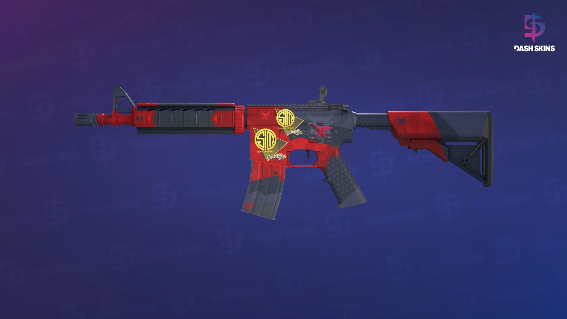 M4A4 | Evil Daimyo (Minimal Wear) Screenshot Playside
