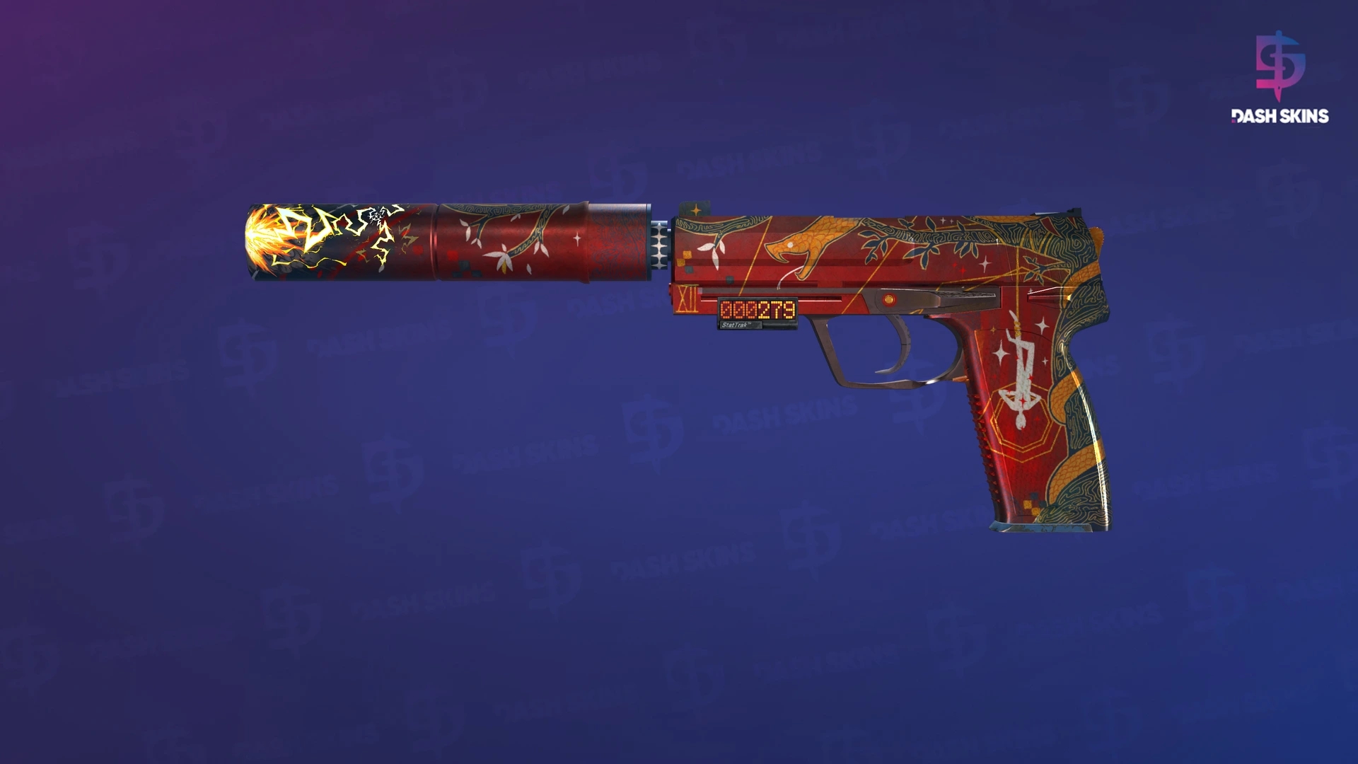 StatTrak™ USP-S | The Traitor (Well-Worn) Screenshot Playside