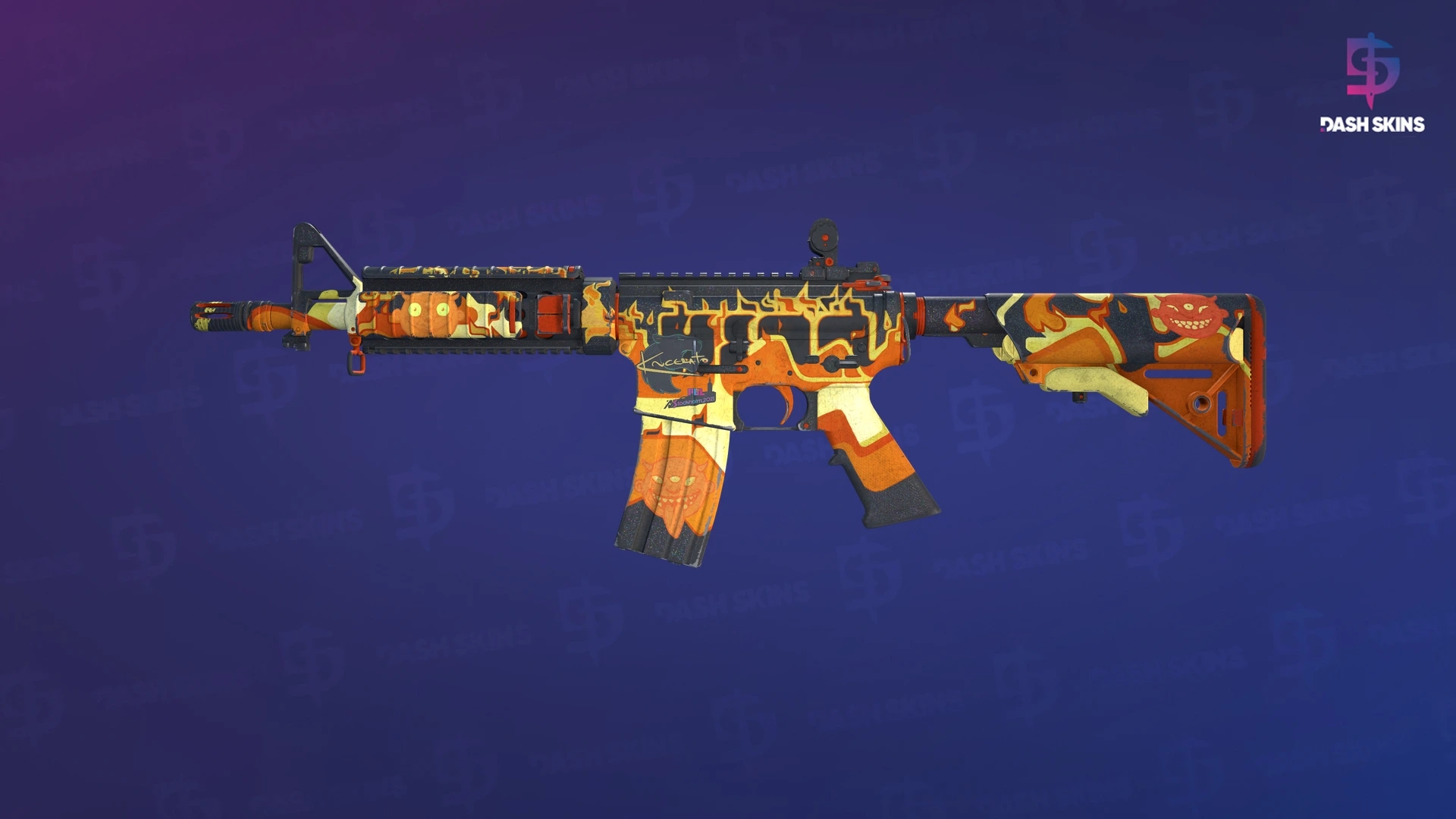 M4A4 | Hellish (Well-Worn) Screenshot Playside