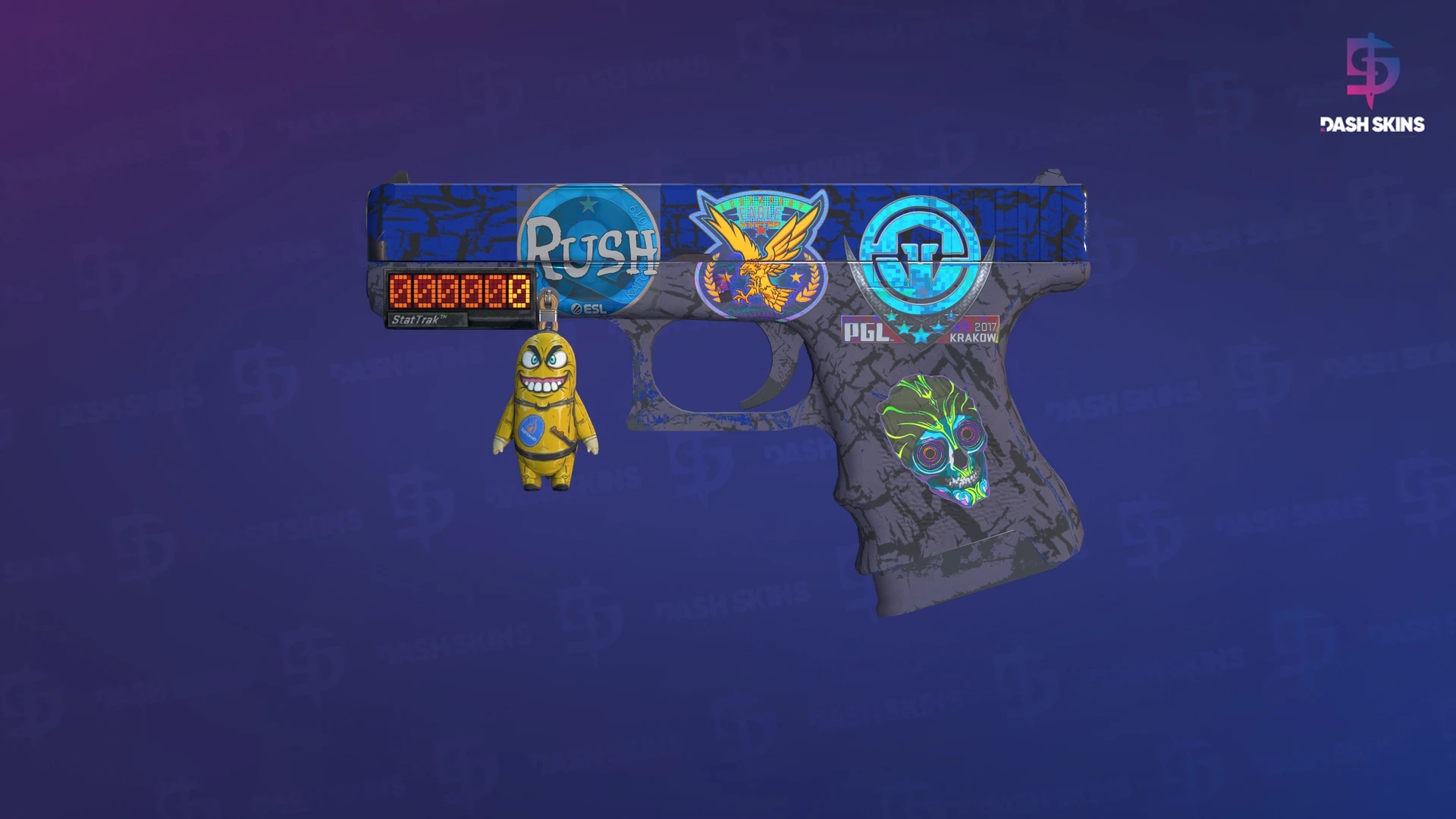 StatTrak™ Glock-18 | Blue Fissure (Field-Tested) Screenshot Playside