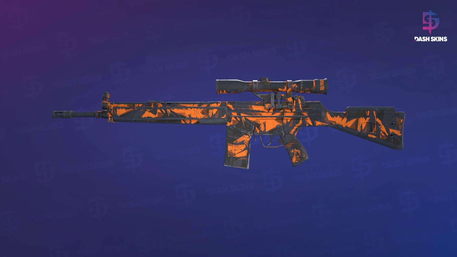G3SG1 | Orange Crash (Well-Worn) Screenshot Playside