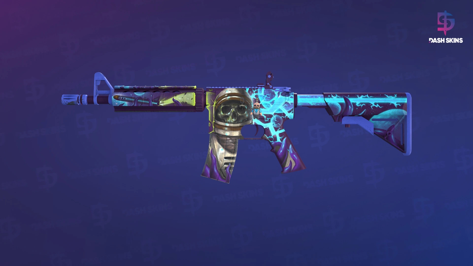 M4A4 | Desolate Space (Well-Worn) Screenshot Playside