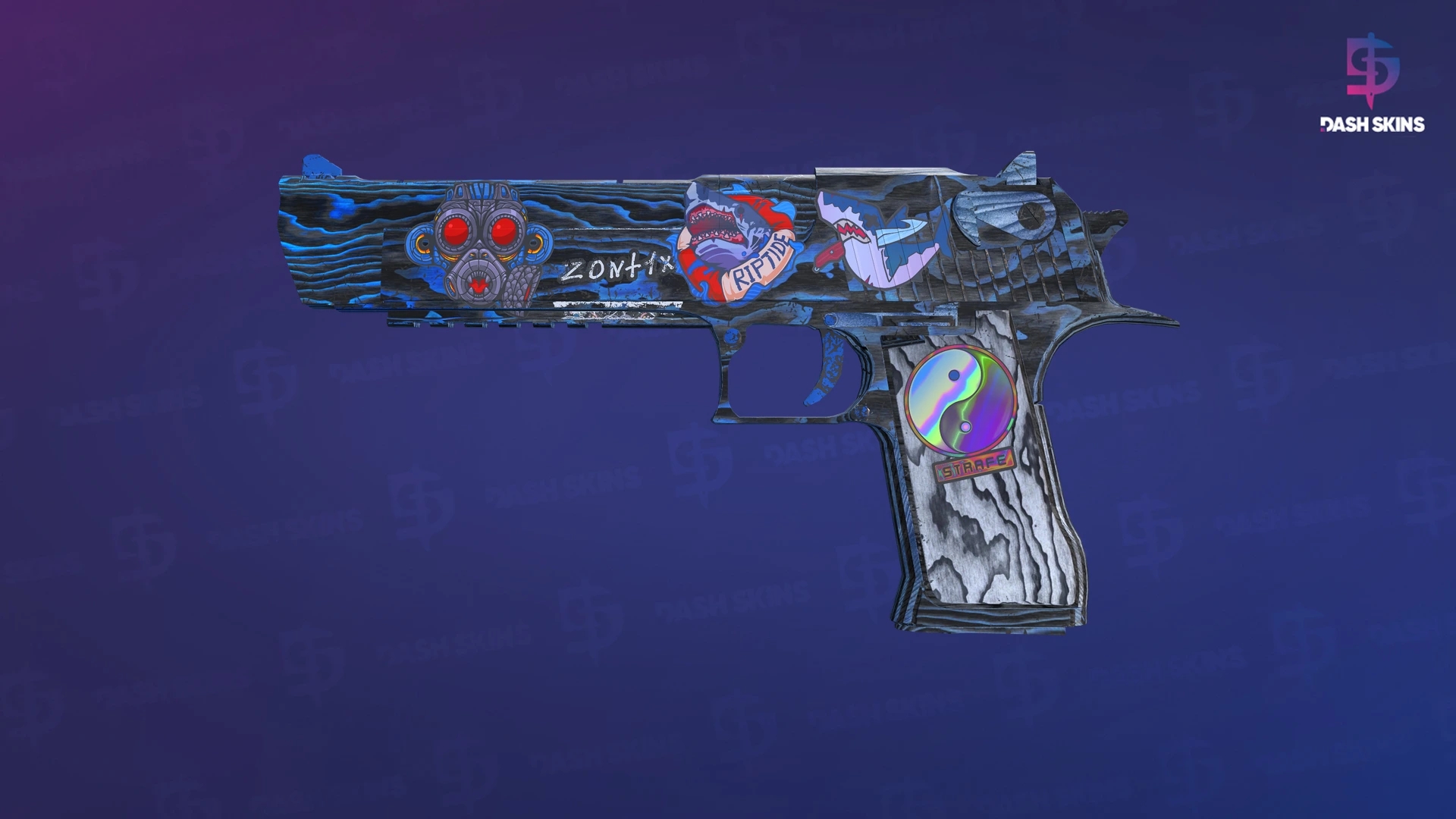 Desert Eagle | Blue Ply (Well-Worn) Screenshot Playside