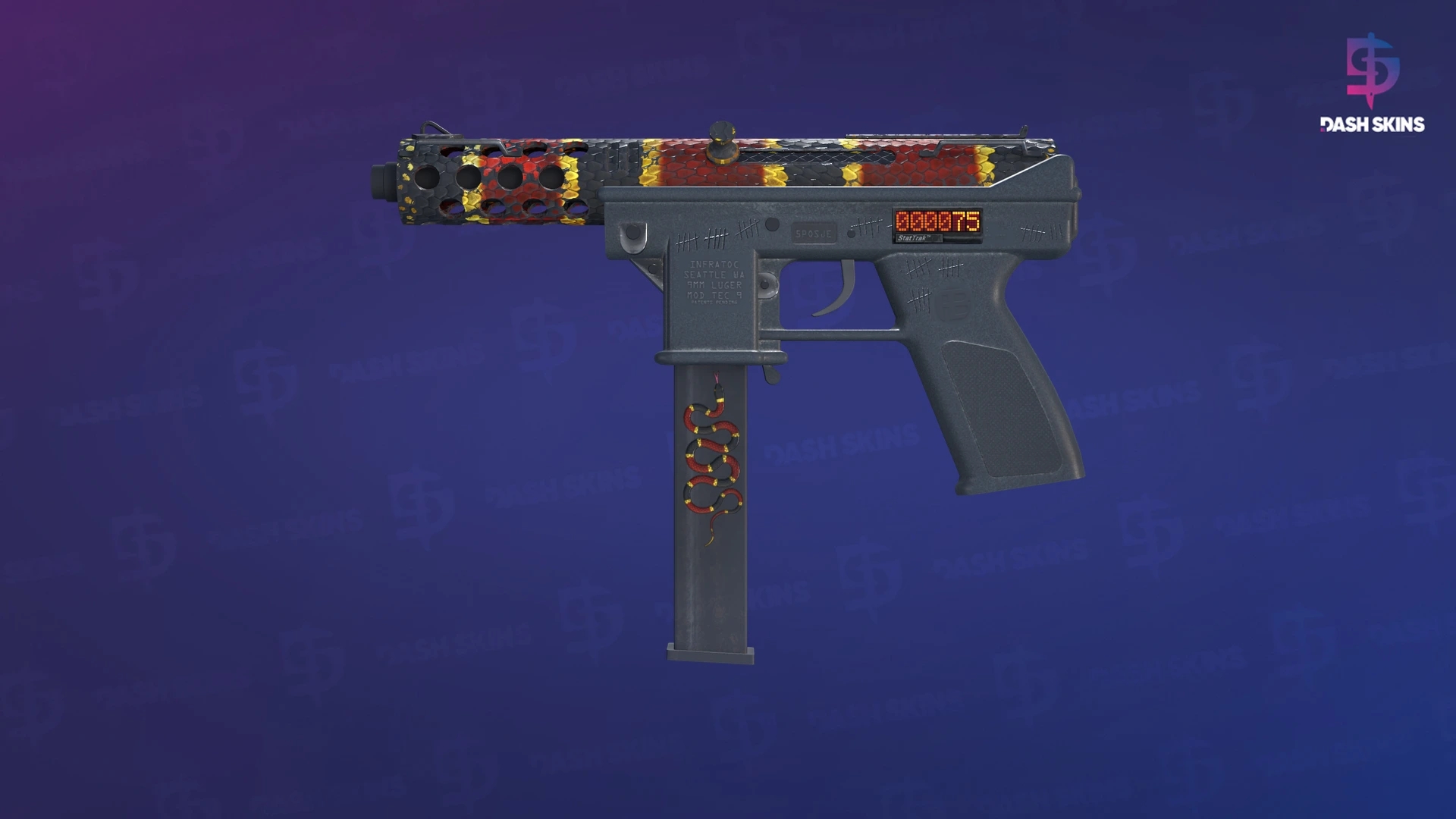 StatTrak™ Tec-9 | Snek-9 (Well-Worn) Screenshot Playside