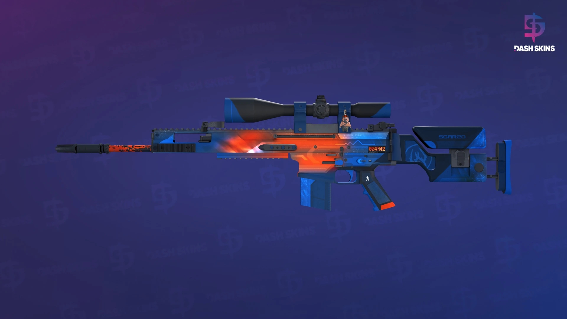 StatTrak™ SCAR-20 | Cardiac (Minimal Wear) Screenshot Playside