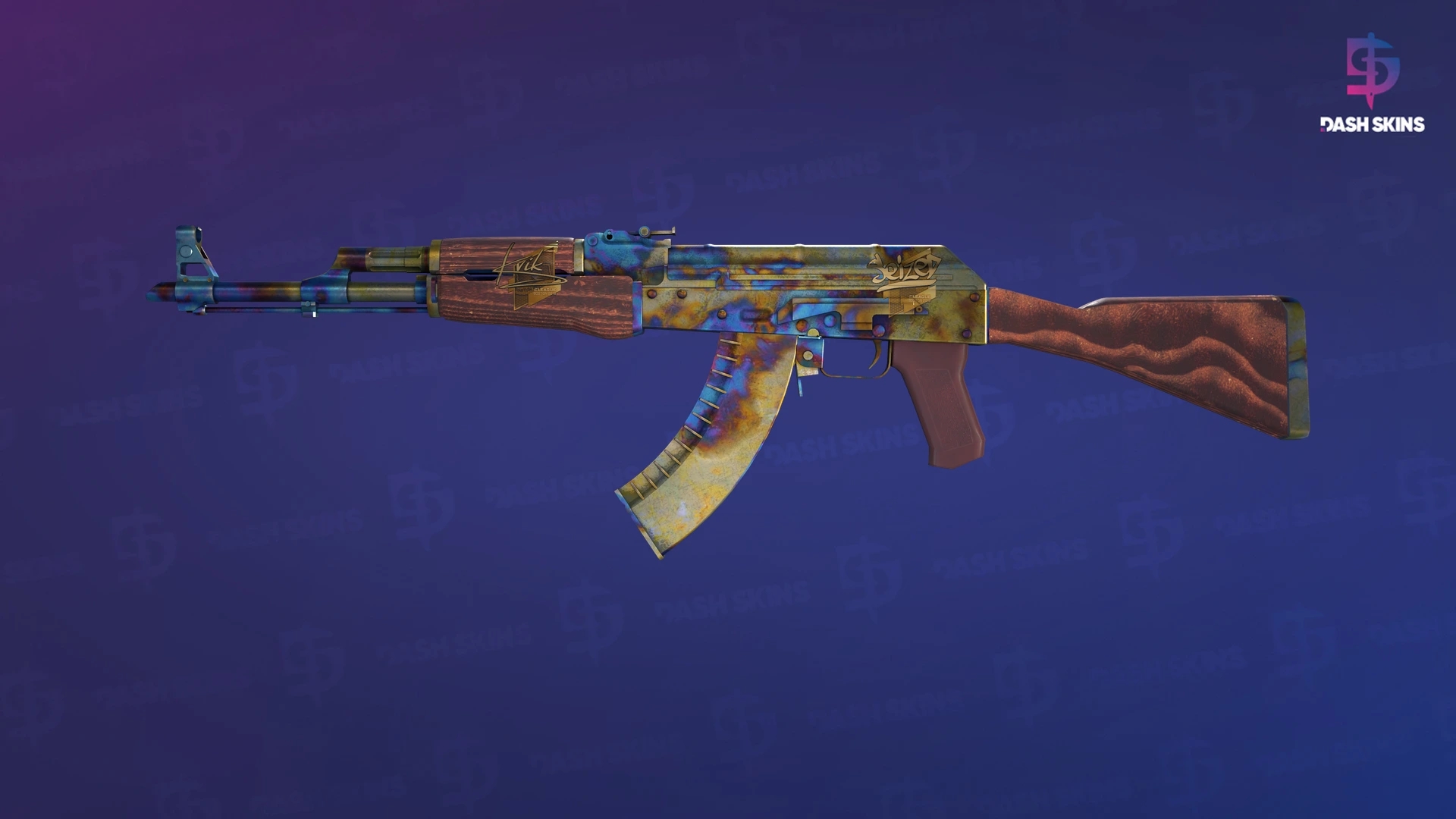 AK-47 | Case Hardened (Well-Worn) Screenshot Playside