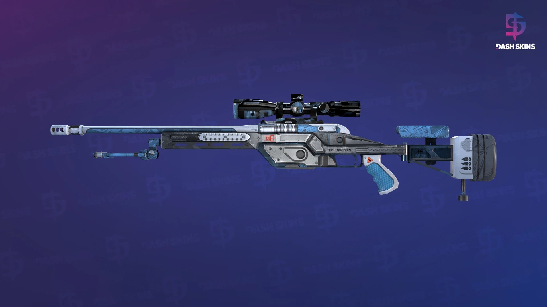 SSG 08 | Ghost Crusader (Minimal Wear) Screenshot Playside