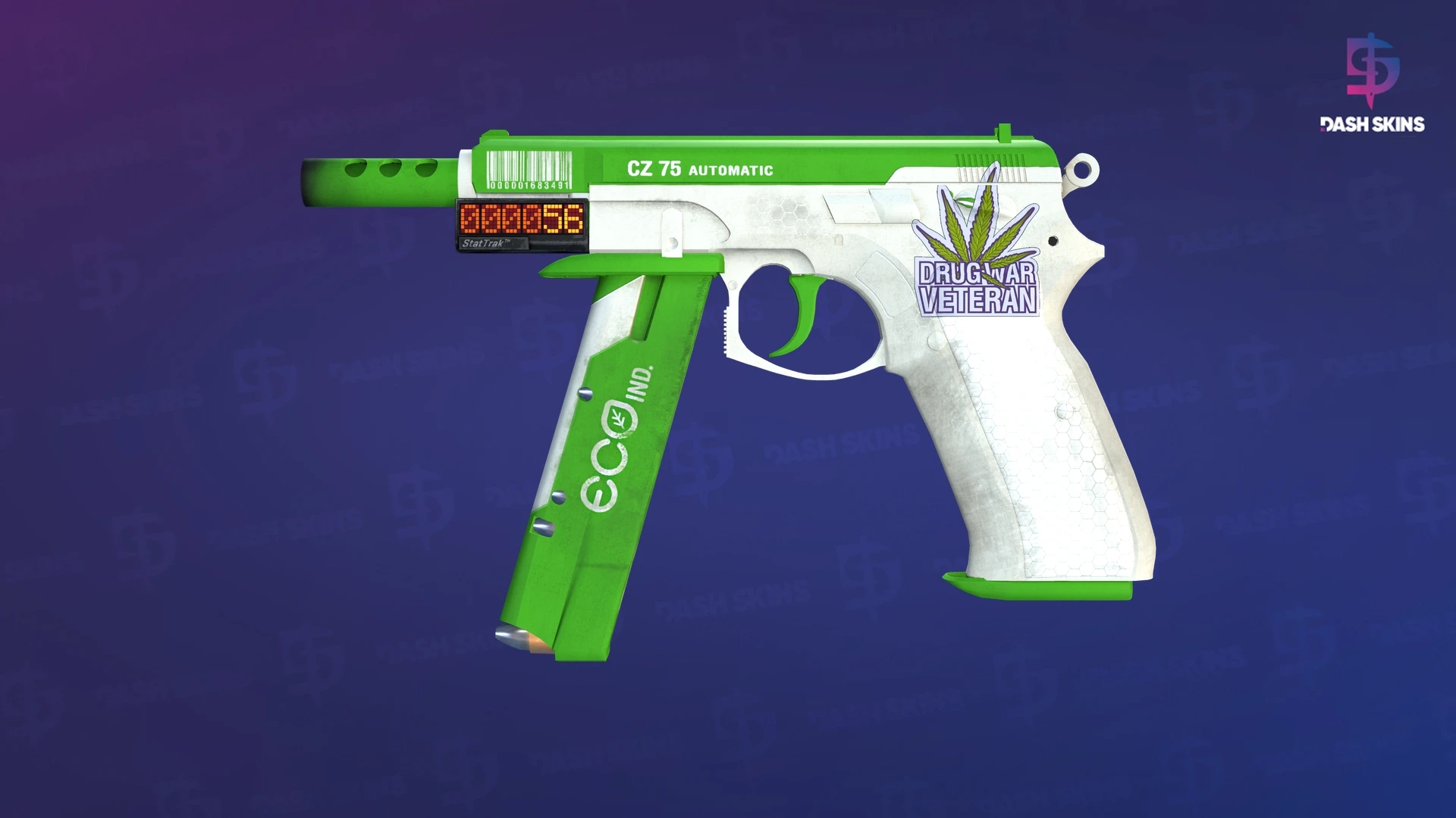StatTrak™ CZ75-Auto | Eco (Minimal Wear) Screenshot Playside