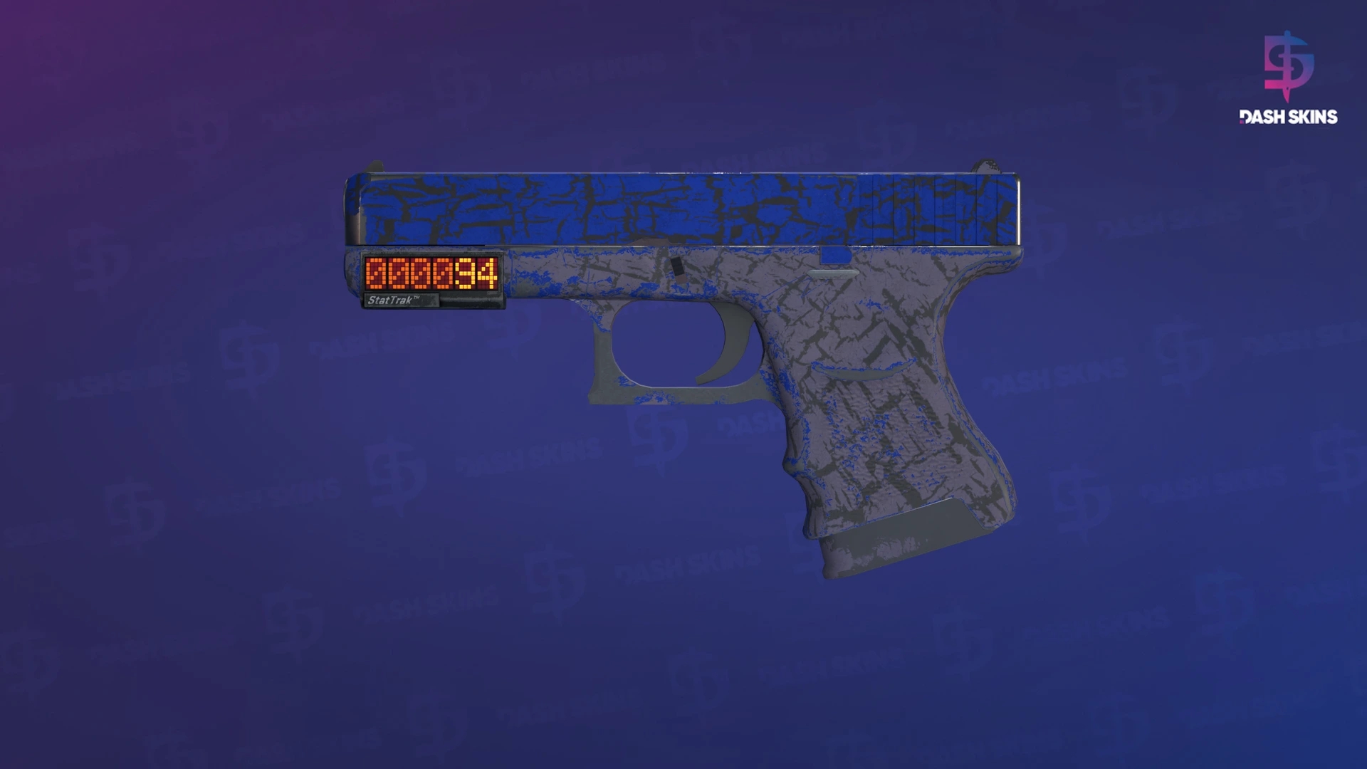 StatTrak™ Glock-18 | Blue Fissure (Field-Tested) Screenshot Playside