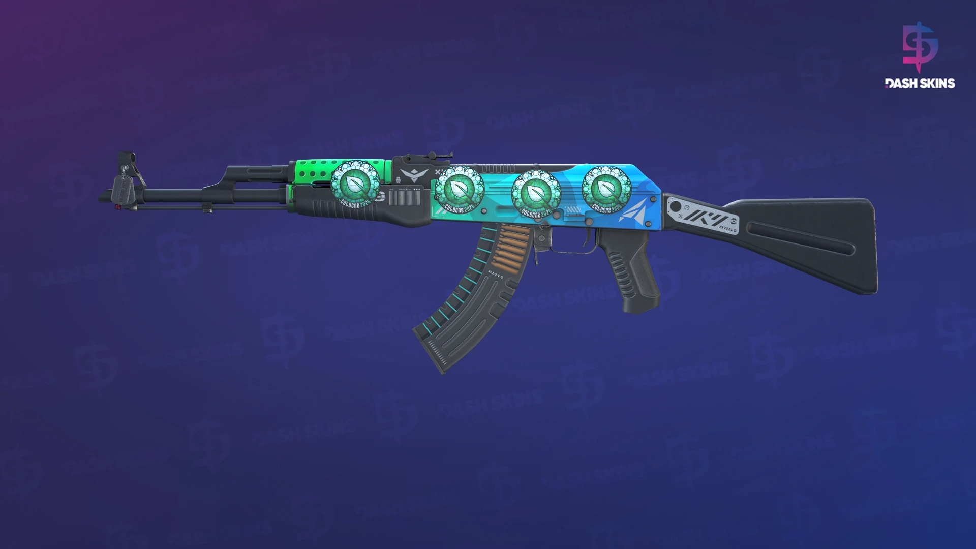 AK-47 | Ice Coaled (Minimal Wear) Screenshot Playside