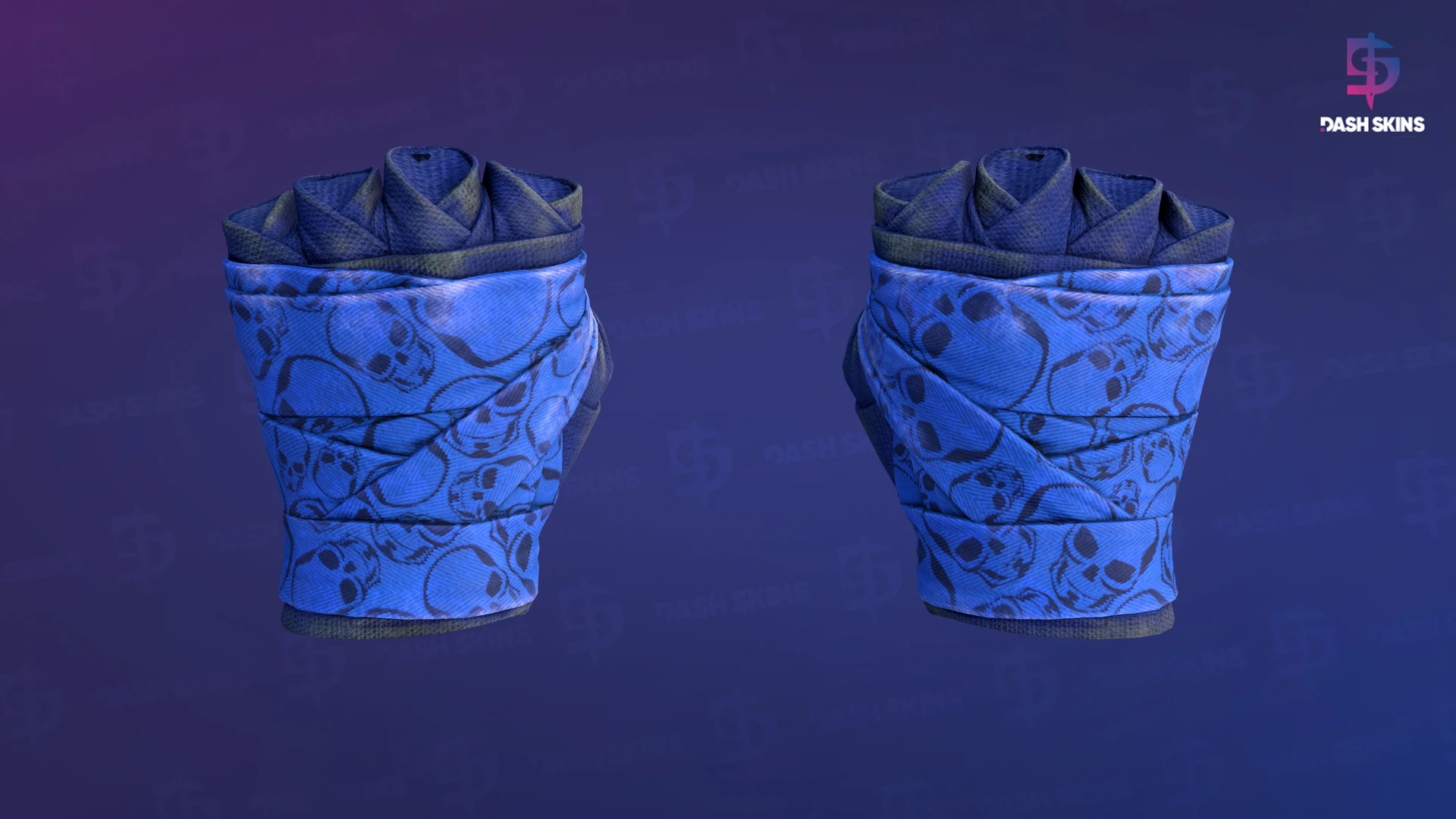★ Hand Wraps | Cobalt Skulls (Battle-Scarred) Screenshot Playside