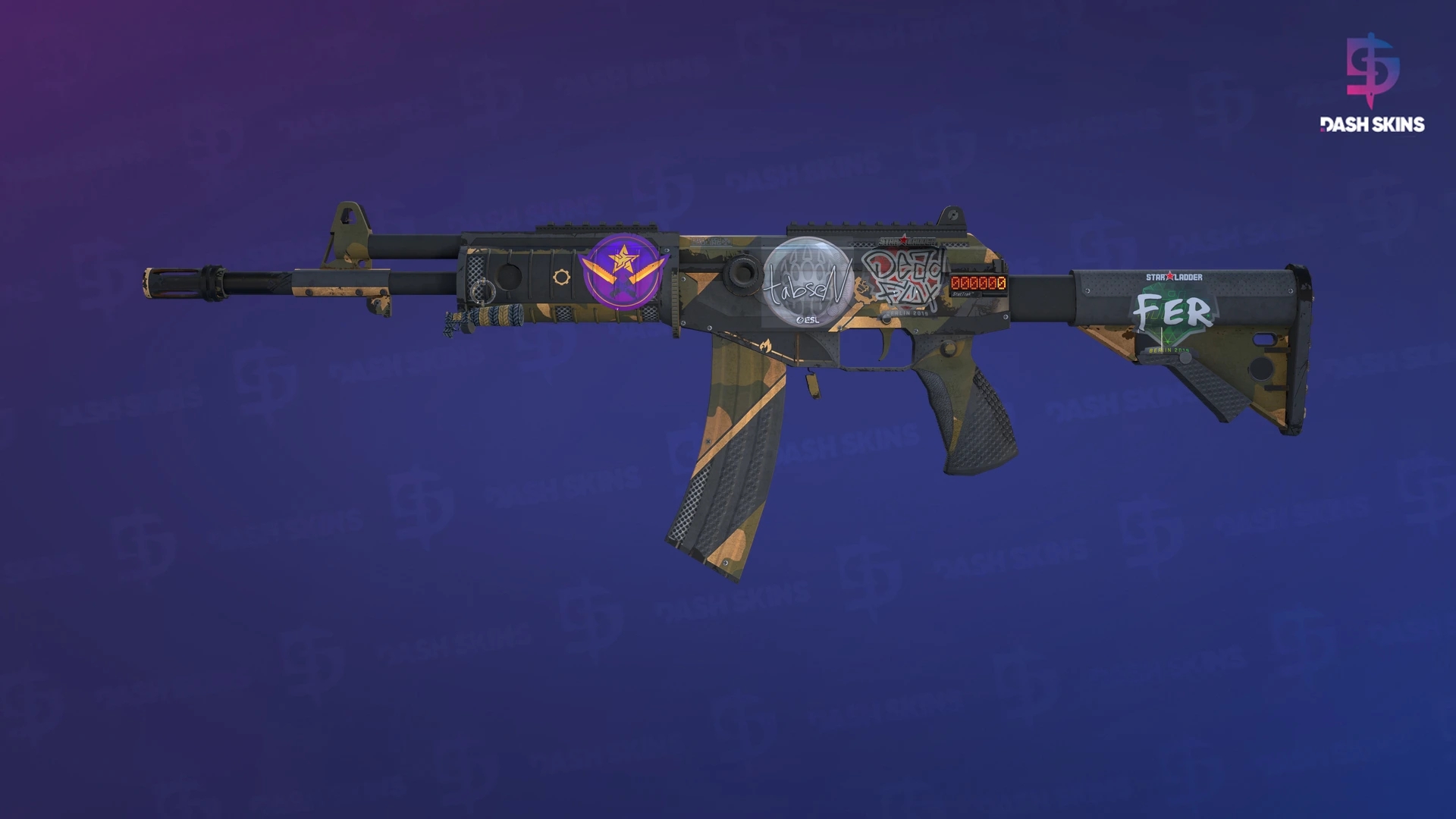 StatTrak™ Galil AR | Black Sand (Well-Worn) Screenshot Playside