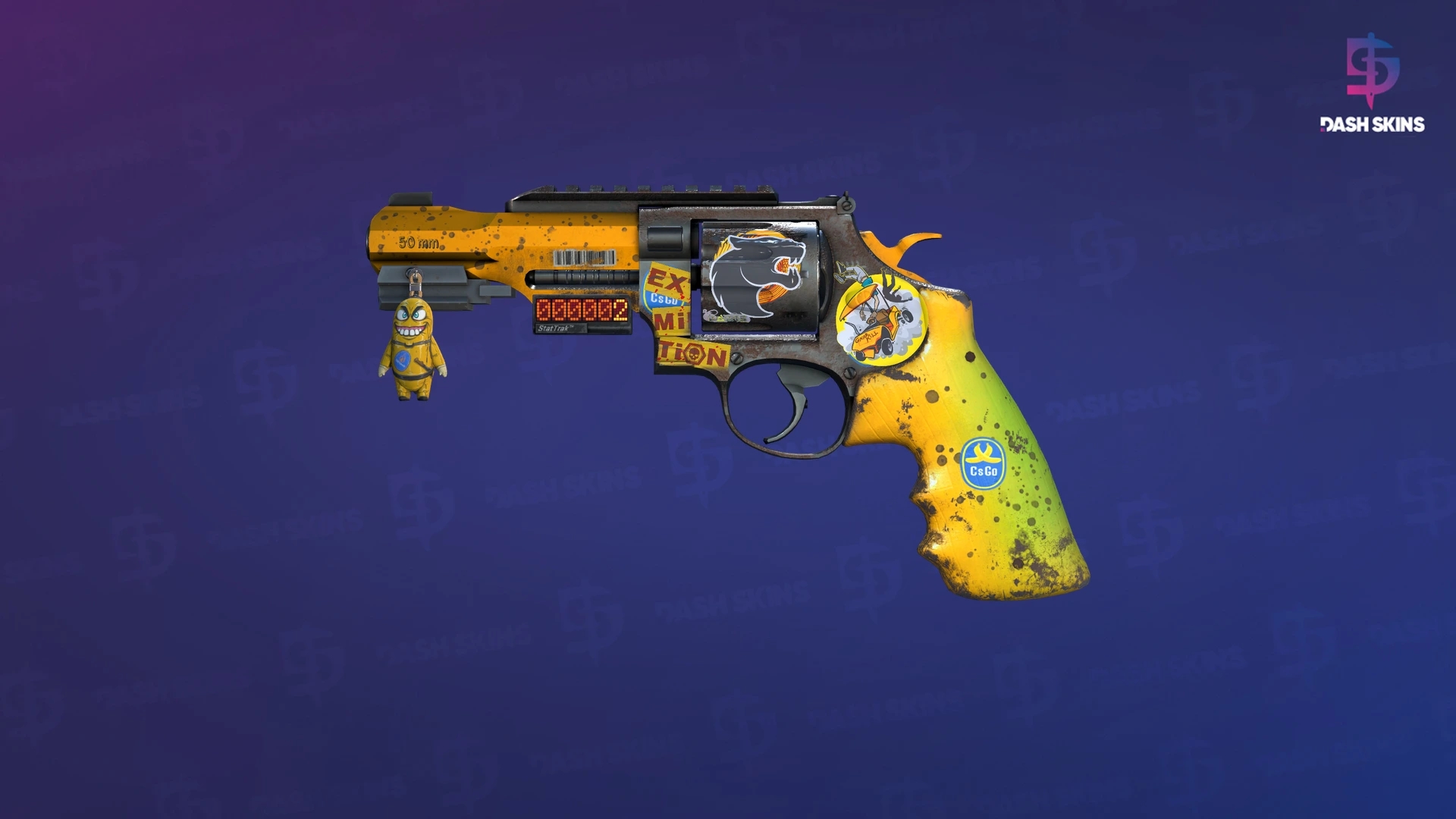 StatTrak™ R8 Revolver | Banana Cannon (Minimal Wear) Screenshot Playside