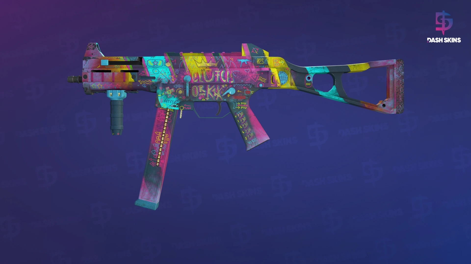 UMP-45 | Wild Child (Well-Worn) Screenshot Playside