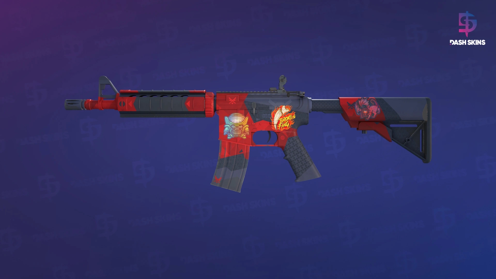 M4A4 | Evil Daimyo (Minimal Wear) Screenshot Playside