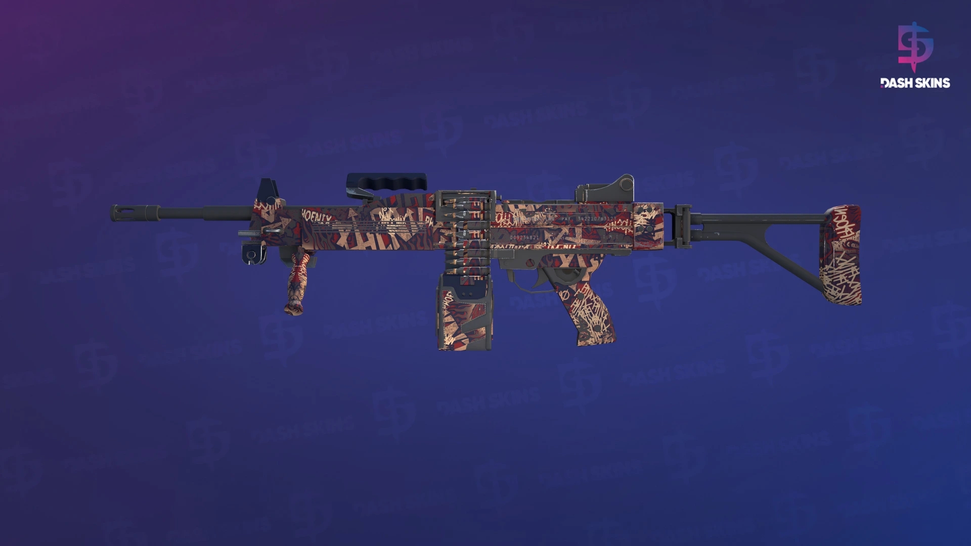 Negev | Phoenix Stencil (Factory New) Screenshot Playside