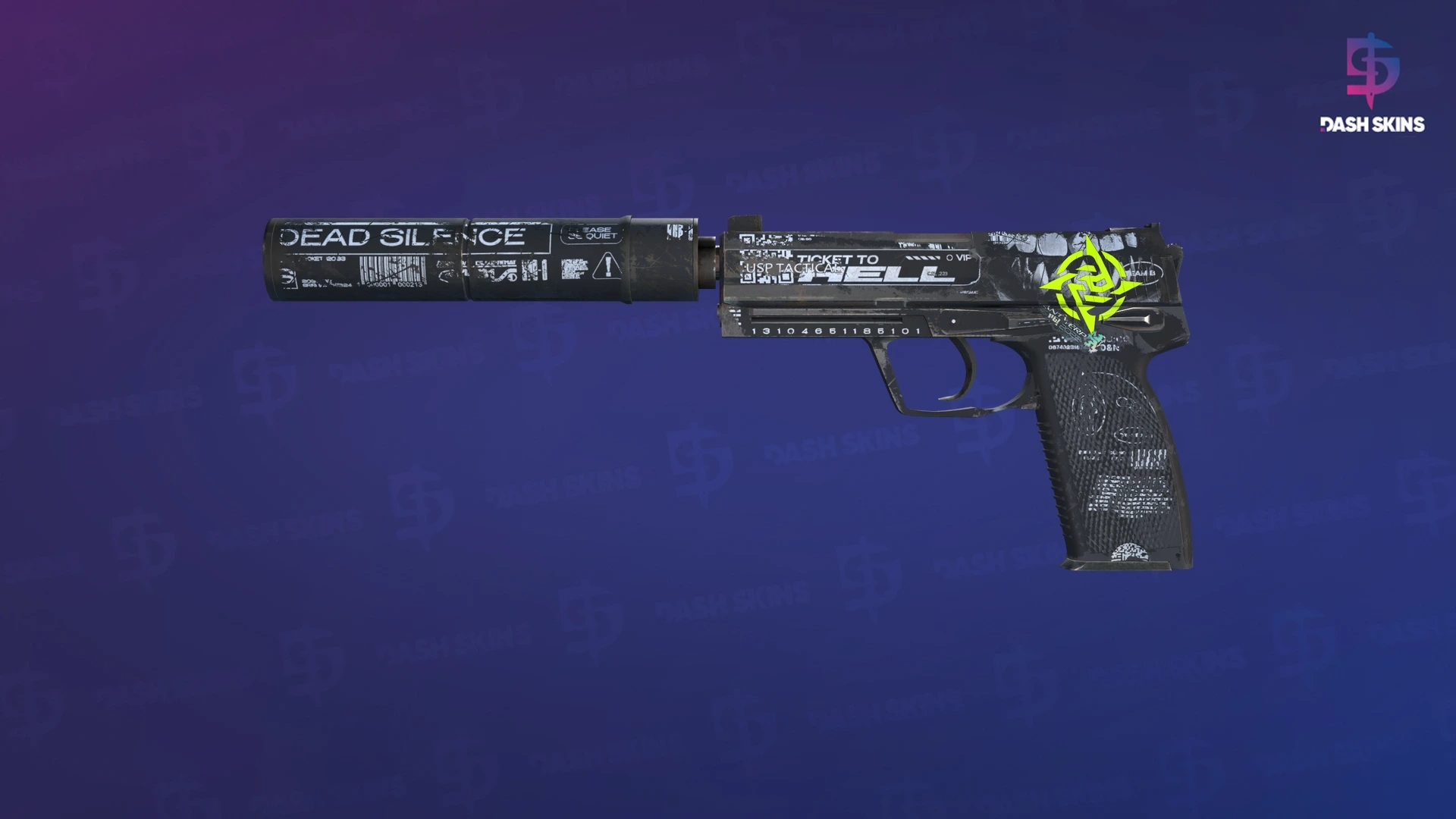 USP-S | Ticket to Hell (Well-Worn) Screenshot Playside