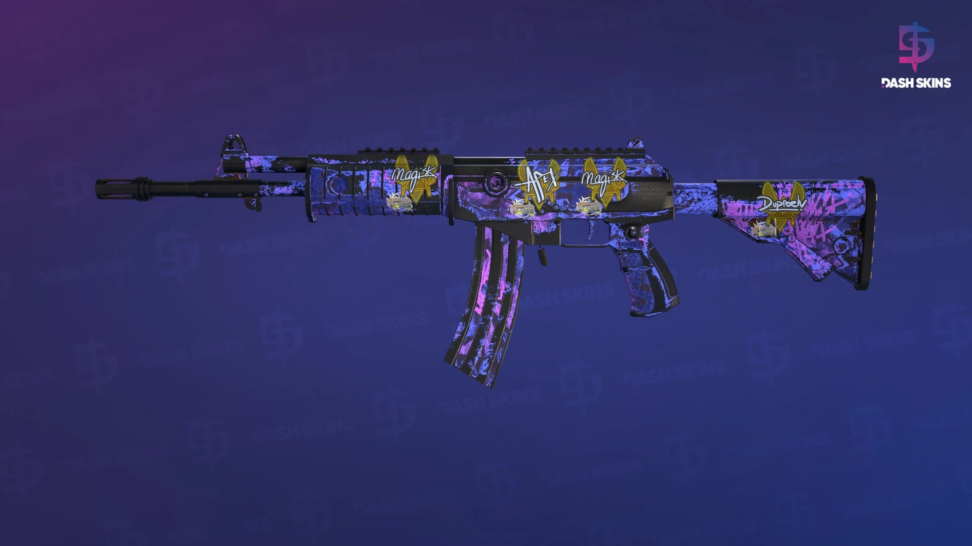 Galil AR | Phoenix Blacklight (Battle-Scarred) Screenshot Playside