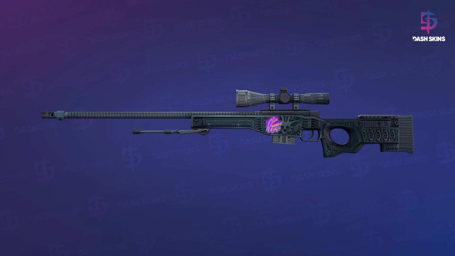 AWP | Exoskeleton (Well-Worn) Screenshot Playside