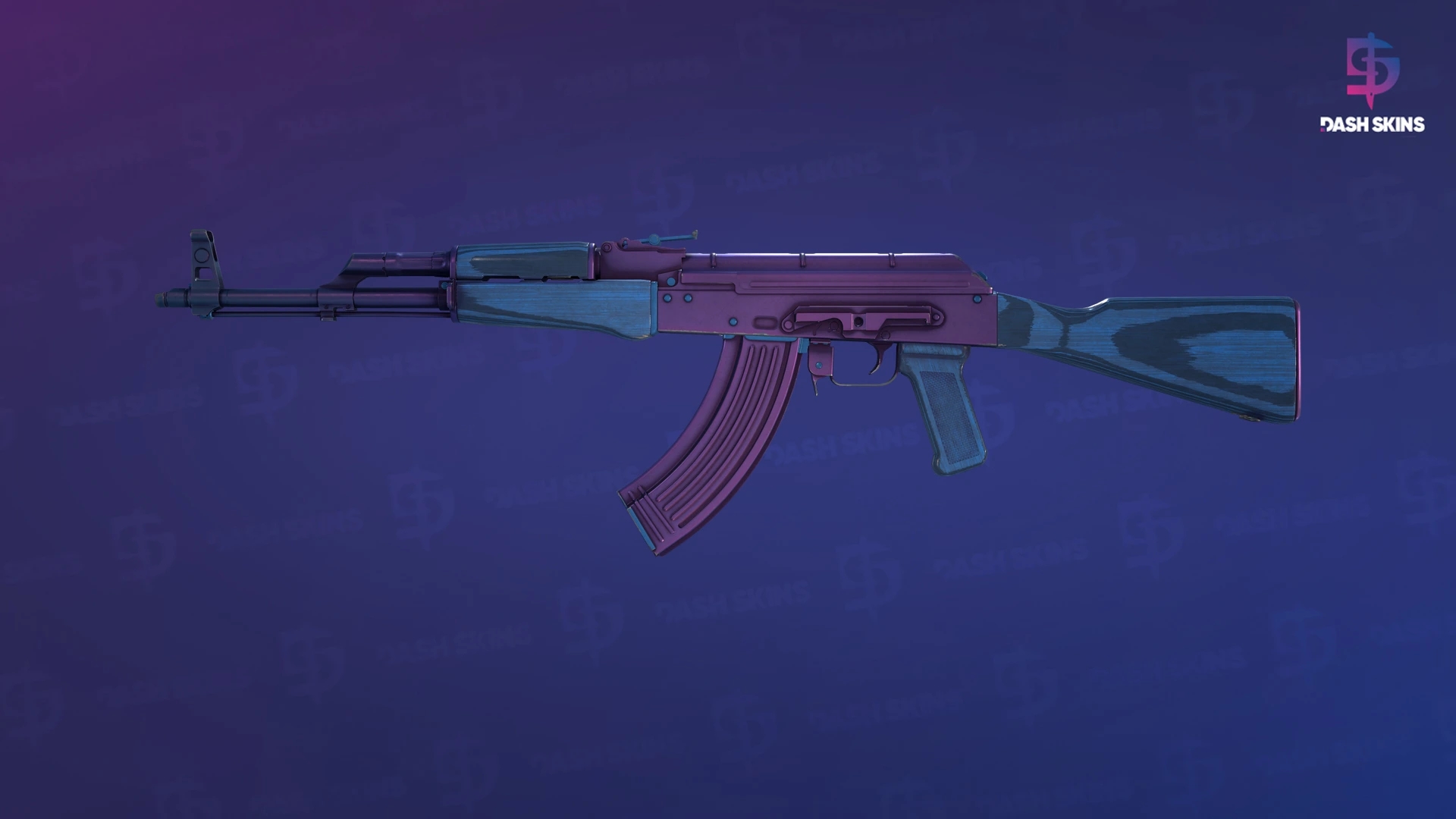 AK-47 | Midnight Laminate (Minimal Wear) Screenshot Playside
