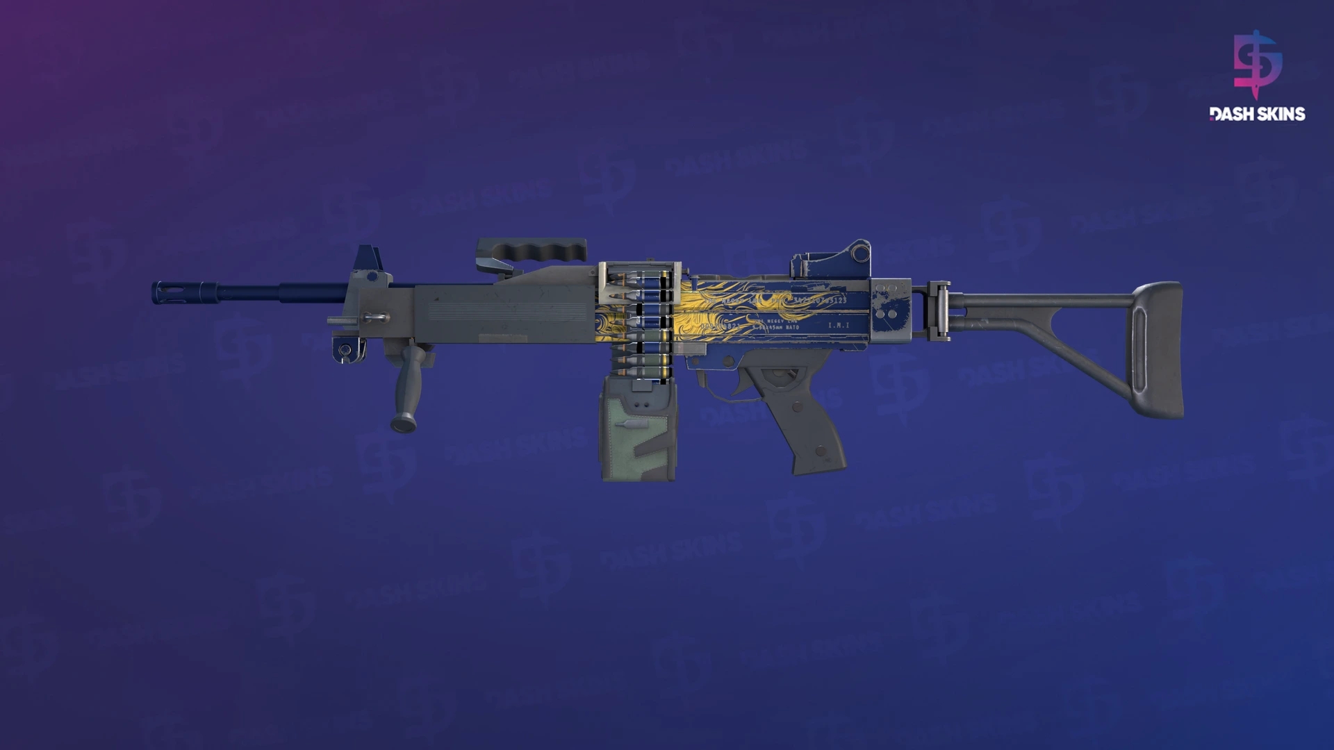 Negev | Man-o'-war (Minimal Wear) Screenshot Playside