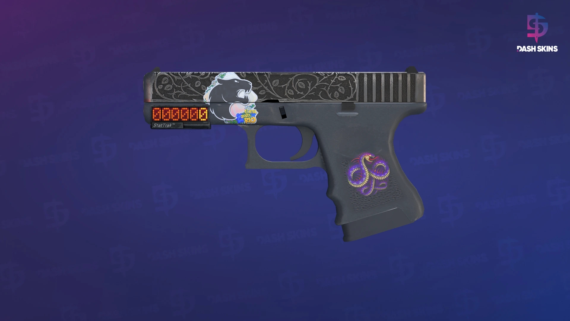 StatTrak™ Glock-18 | Ironwork (Battle-Scarred) Screenshot Playside