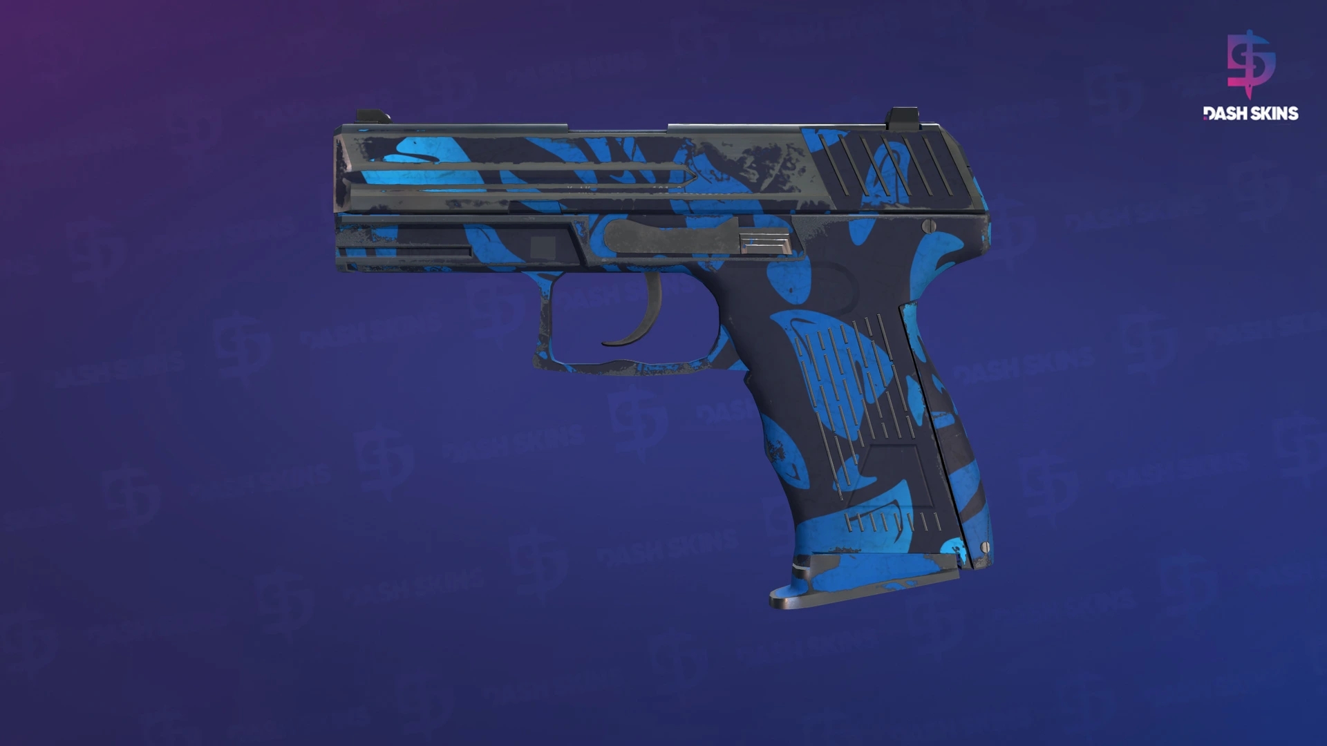 P2000 | Oceanic (Well-Worn) Screenshot Playside