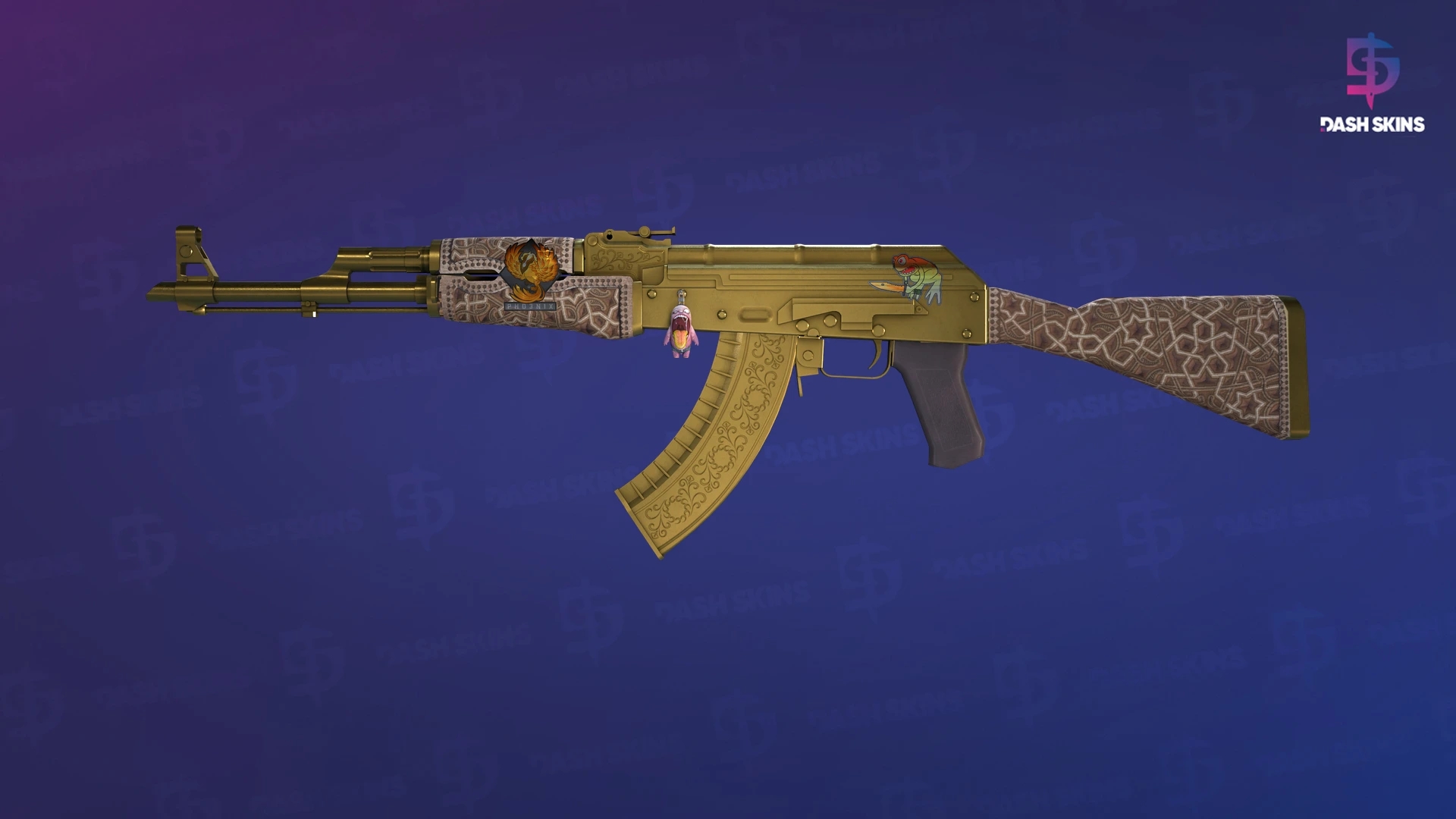 AK-47 | Gold Arabesque (Field-Tested) Screenshot Playside