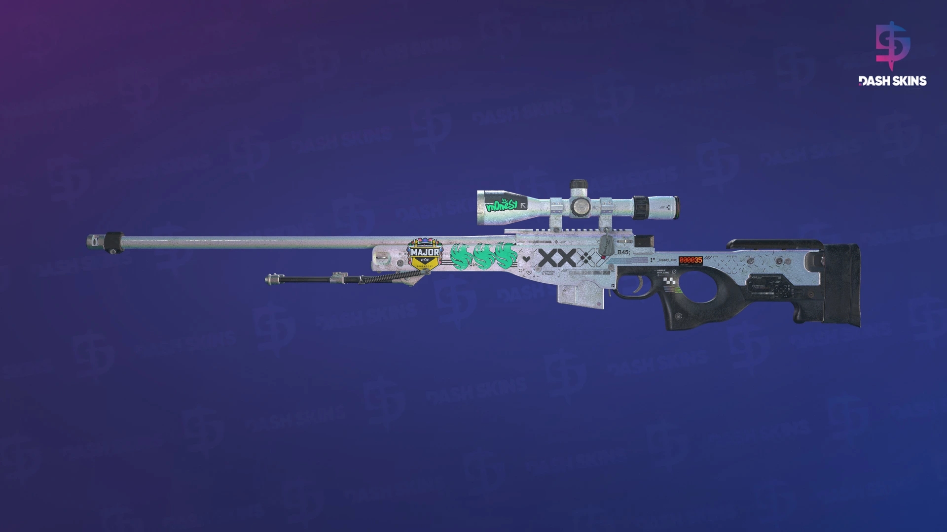 StatTrak™ AWP | Printstream (Battle-Scarred) Screenshot Playside