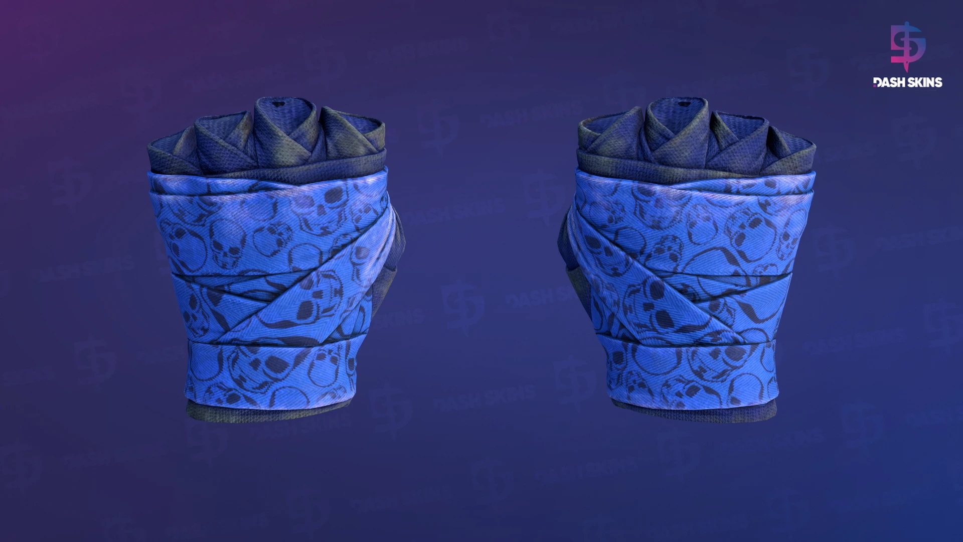 ★ Hand Wraps | Cobalt Skulls (Battle-Scarred) Screenshot Playside