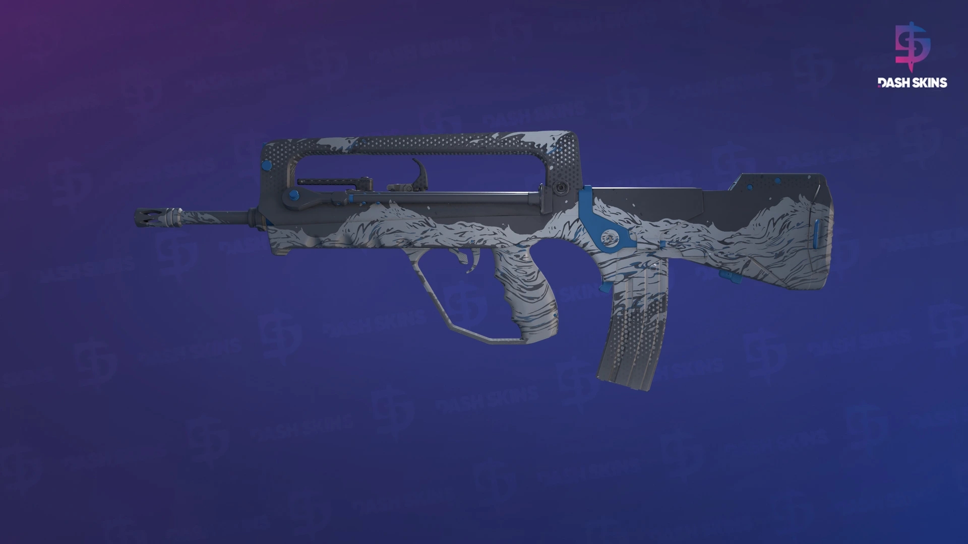 FAMAS | Halftone Wash (Factory New) Screenshot Playside
