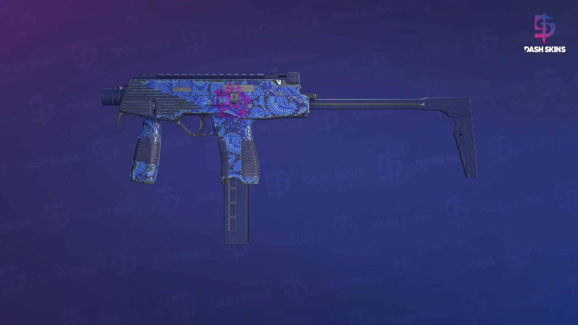 MP9 | Cobalt Paisley (Field-Tested) Screenshot Playside