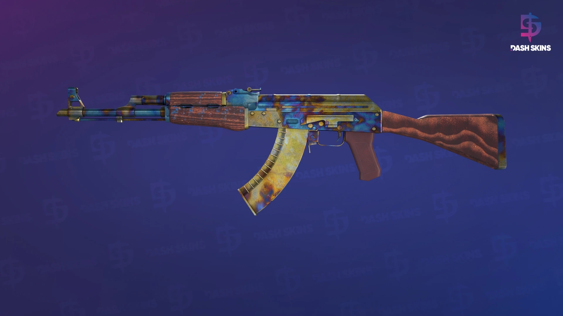 AK-47 | Case Hardened (Well-Worn) Screenshot Playside