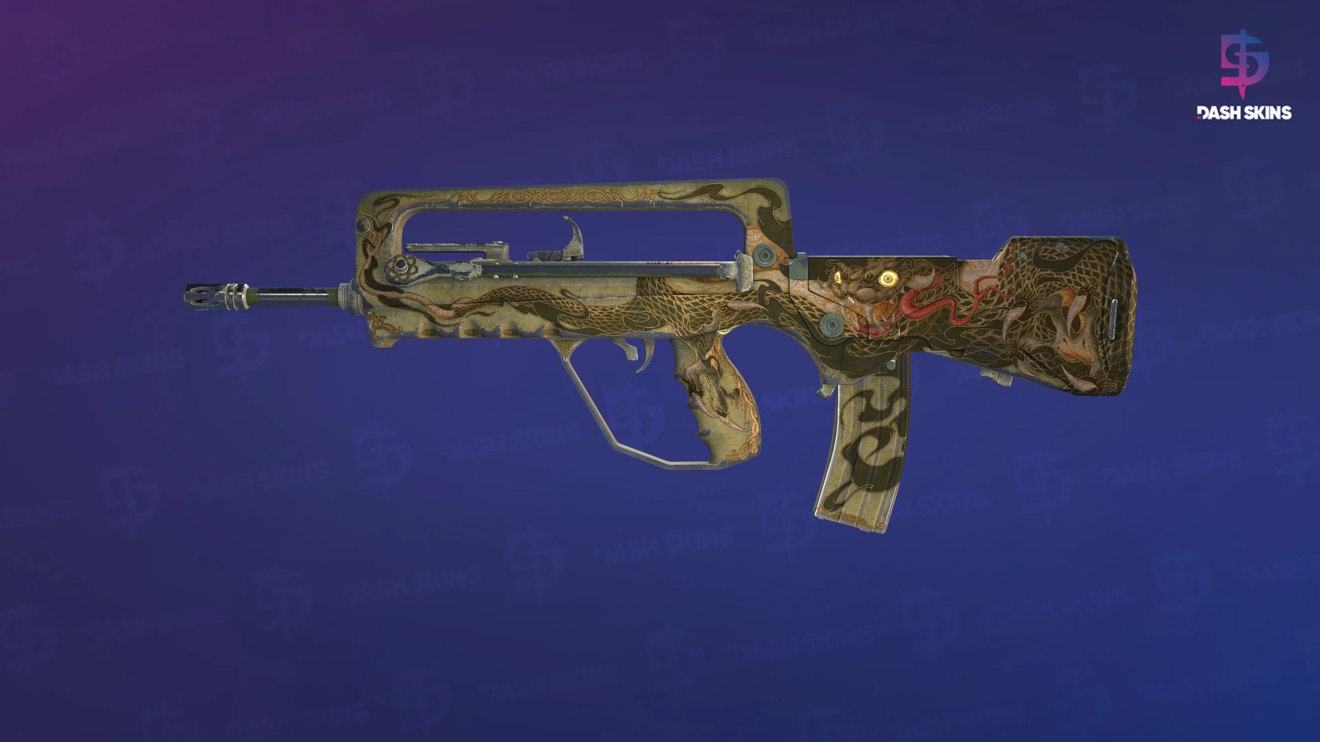 FAMAS | Snake Song (Battle-Scarred) Screenshot Playside