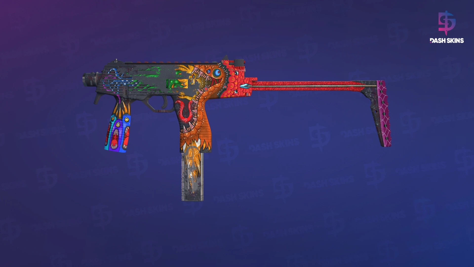 MP9 | Food Chain (Battle-Scarred) Screenshot Playside