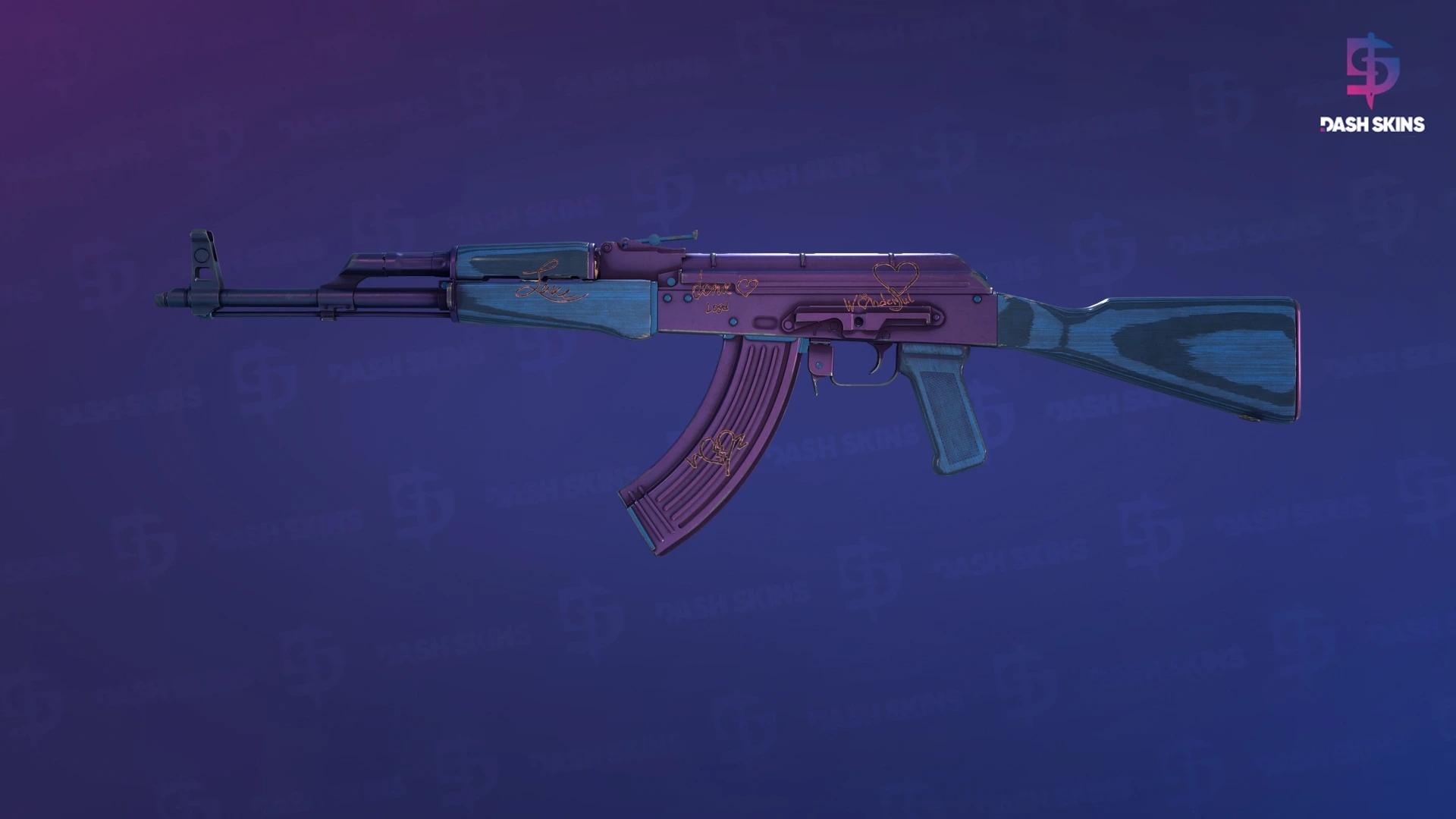 AK-47 | Midnight Laminate (Field-Tested) Screenshot Playside