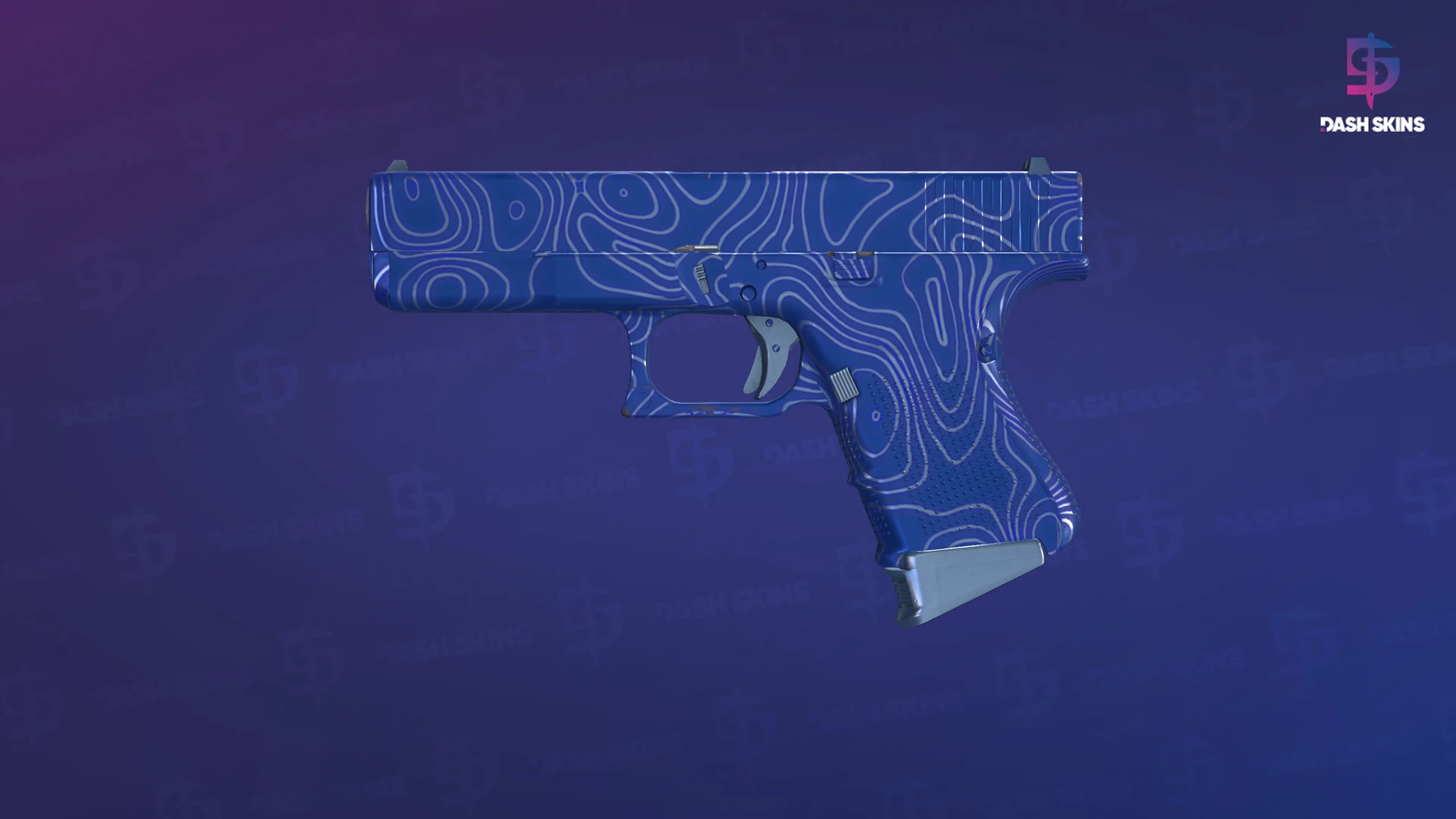 Glock-18 | Ocean Topo (Factory New) Screenshot Playside