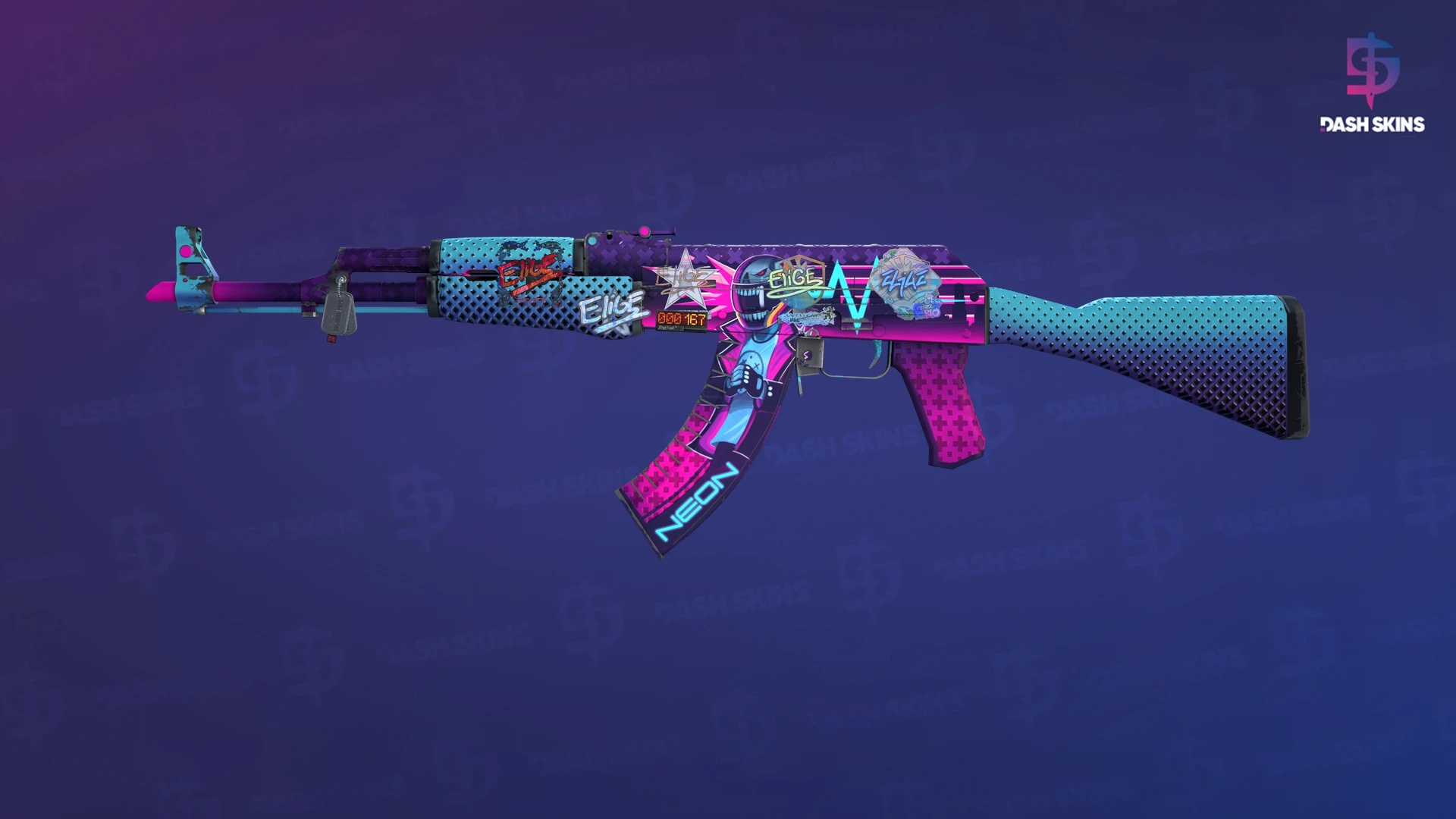 StatTrak™ AK-47 | Neon Rider (Field-Tested) Screenshot Playside