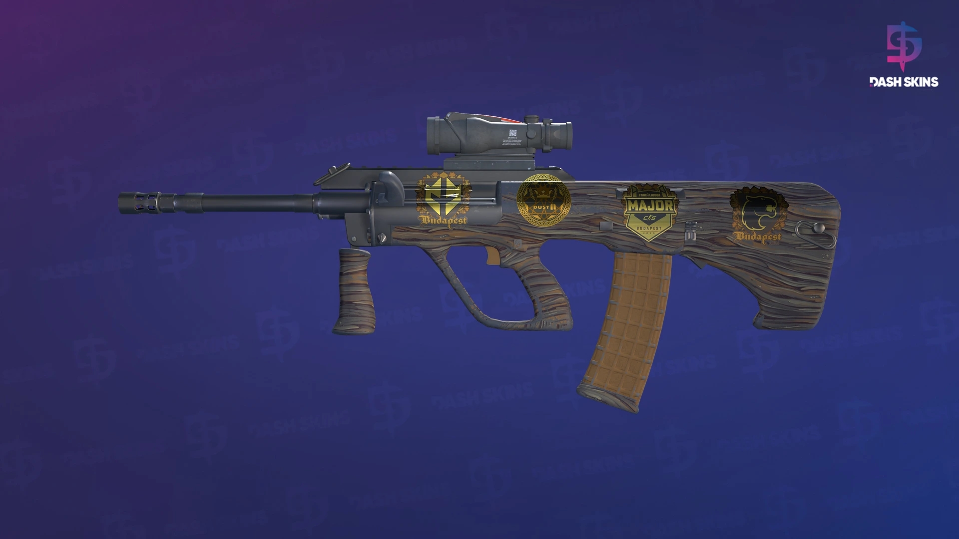 Souvenir AUG | Spalted Wood (Minimal Wear) Screenshot Playside