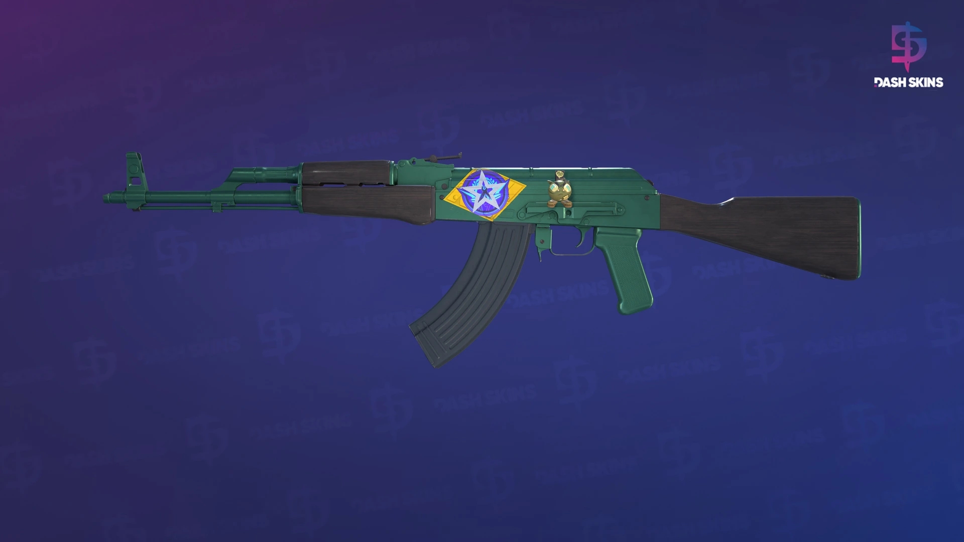 AK-47 | Wintergreen (Minimal Wear) Screenshot Playside