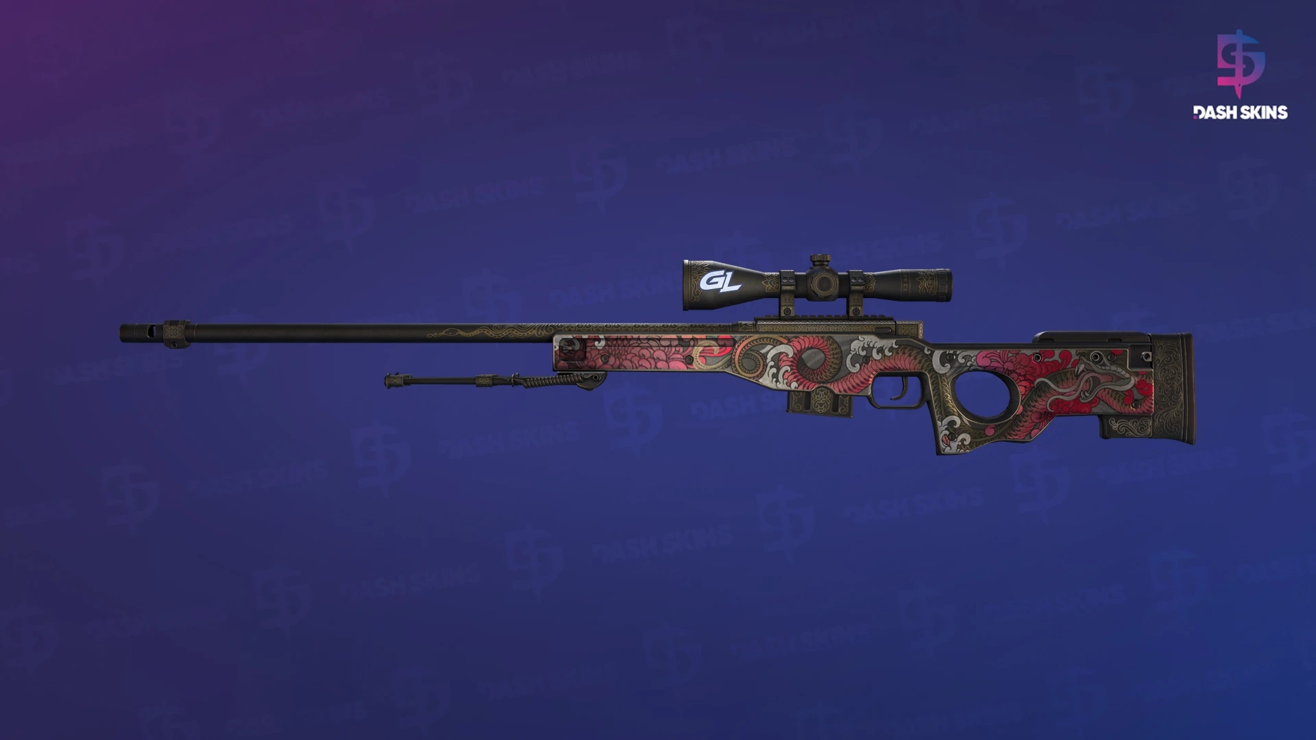 AWP | Duality (Well-Worn) Screenshot Playside