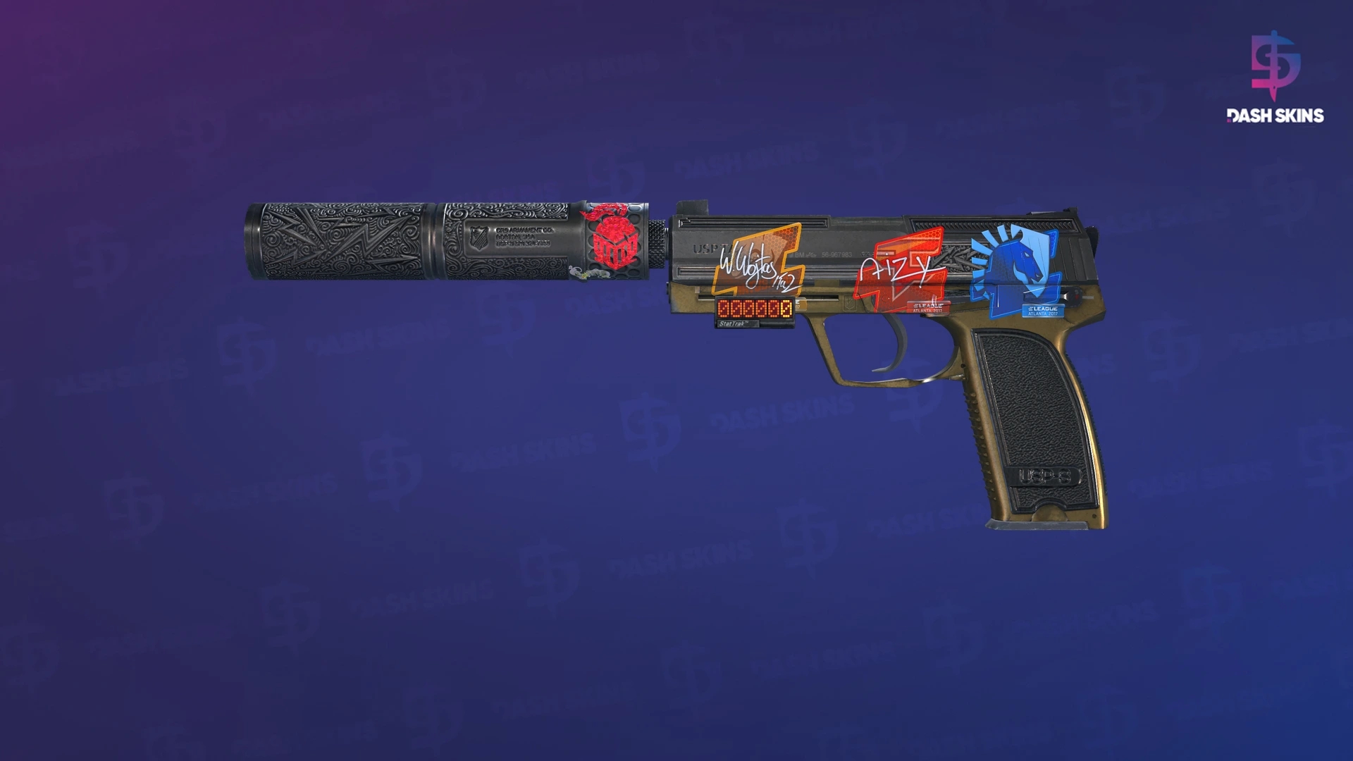 StatTrak™ USP-S | Lead Conduit (Well-Worn) Screenshot Playside