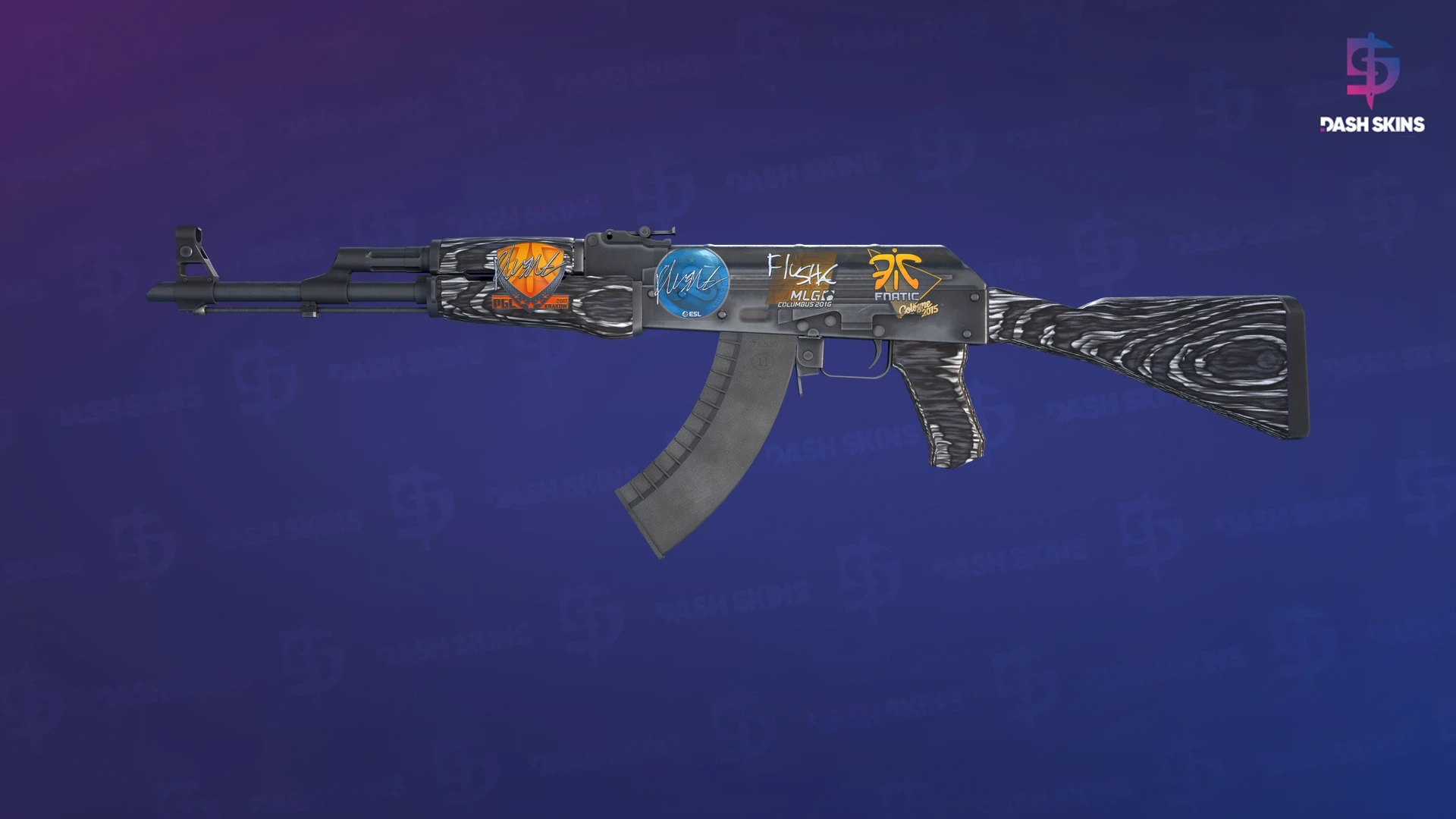 AK-47 | Black Laminate (Minimal Wear) Screenshot Playside