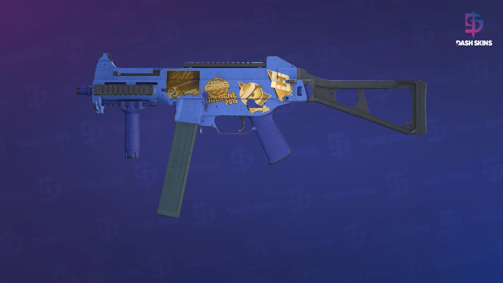 Souvenir UMP-45 | Indigo (Field-Tested) Screenshot Playside