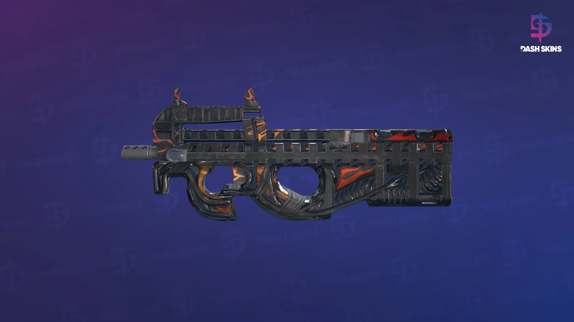 P90 | Vent Rush (Battle-Scarred) Screenshot Playside