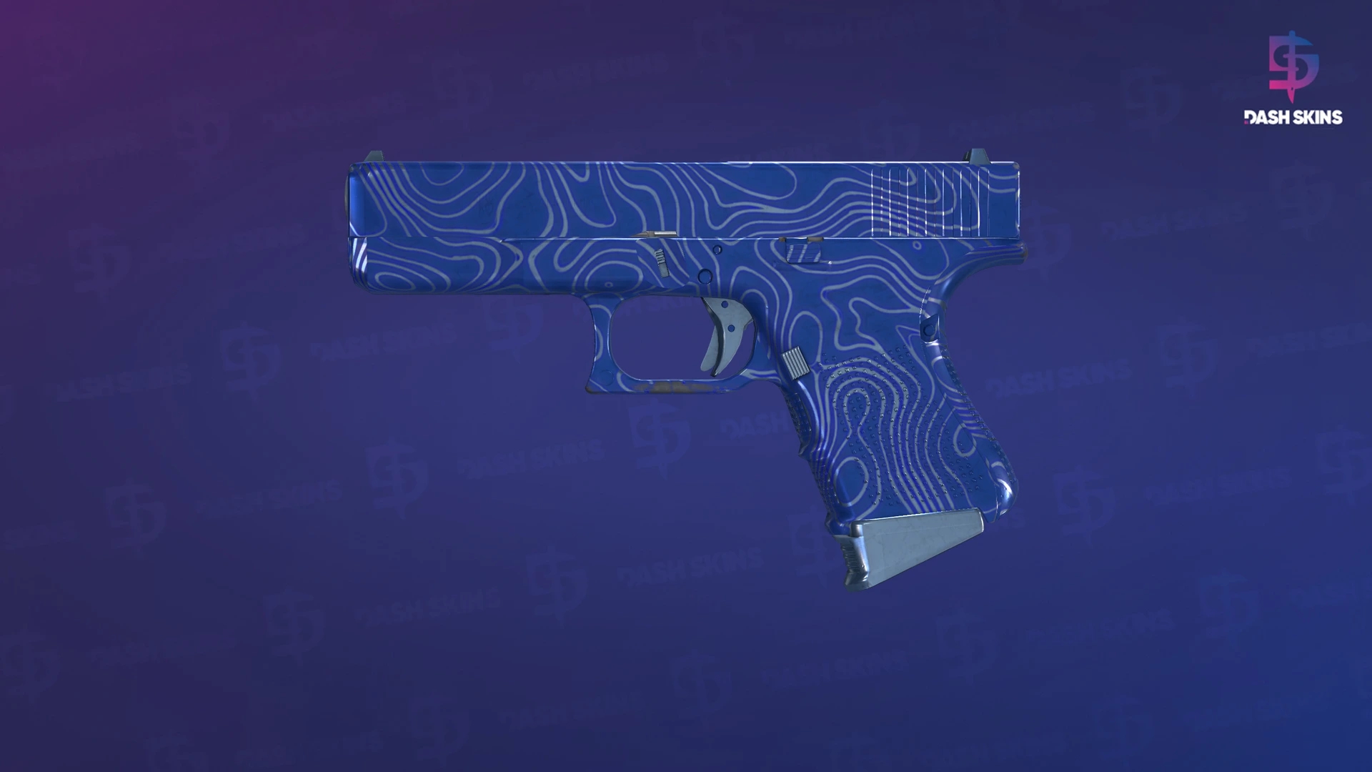 Glock-18 | Ocean Topo (Minimal Wear) Screenshot Playside