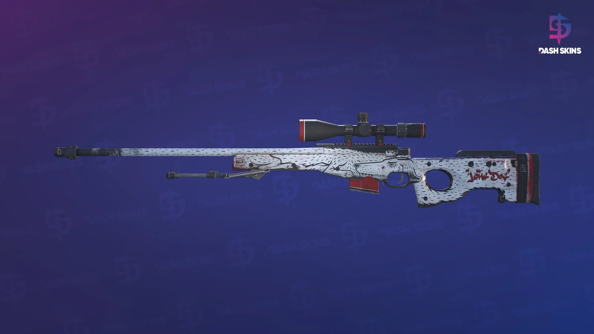 AWP | LongDog (Well-Worn) Screenshot Playside