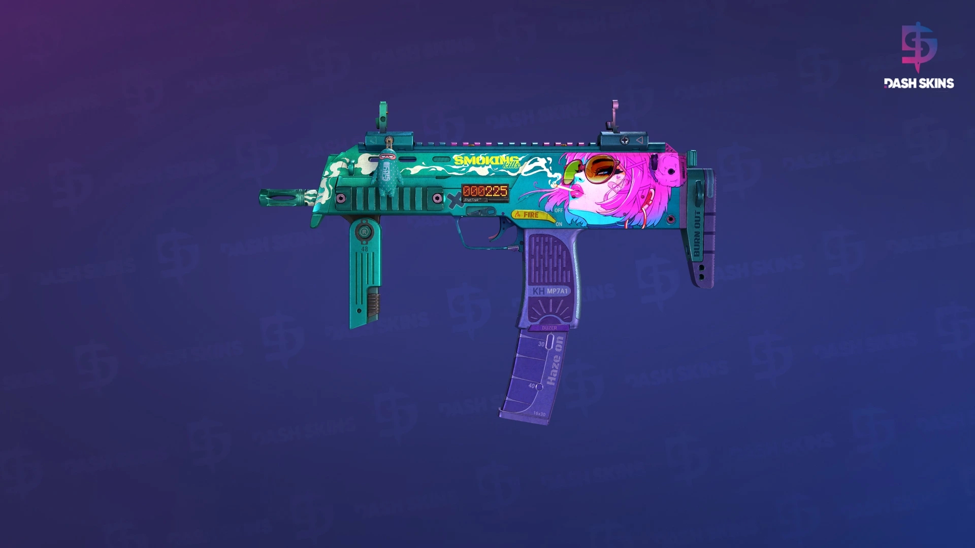 StatTrak™ MP7 | Smoking Kills (Field-Tested) Screenshot Playside